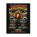 Jesus on Tour Matte Poster — Christian Map Tour Art (Places Jesus Visited)