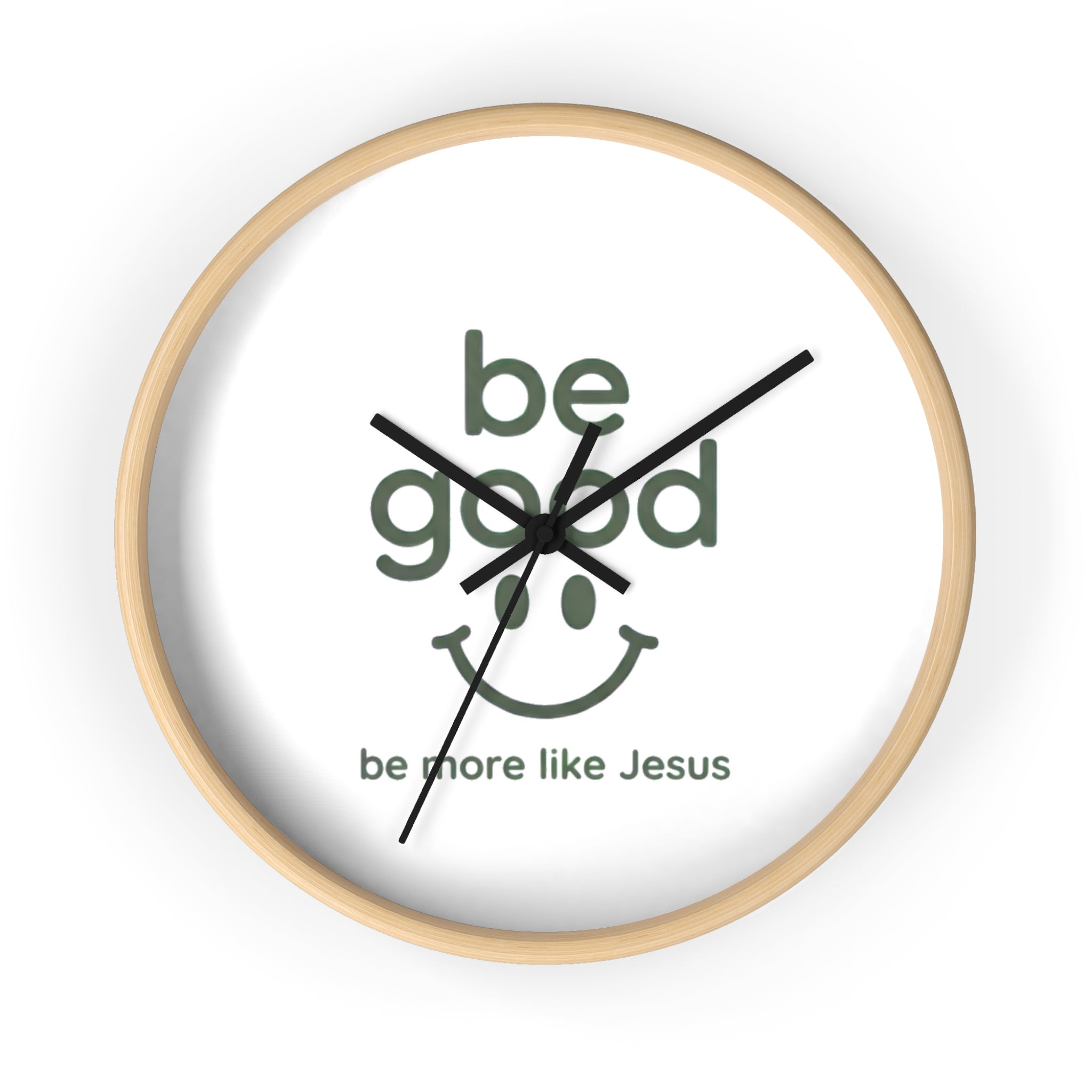 Wall Clock — “Be Good” Christian Inspirational Clock (Be More Like Jesus)