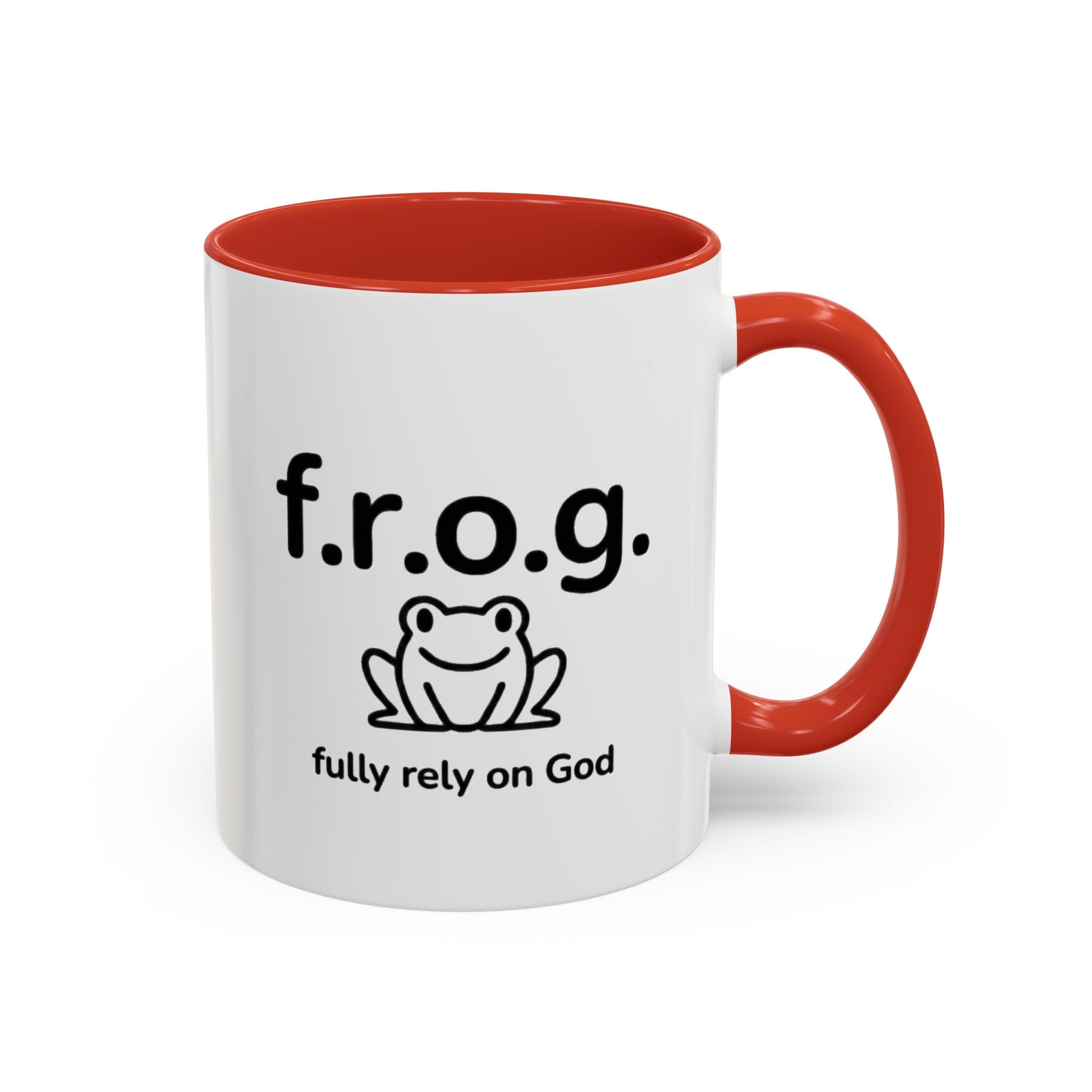 Sip, Smile & Fully Rely on God  – FROG Inspirational Mug