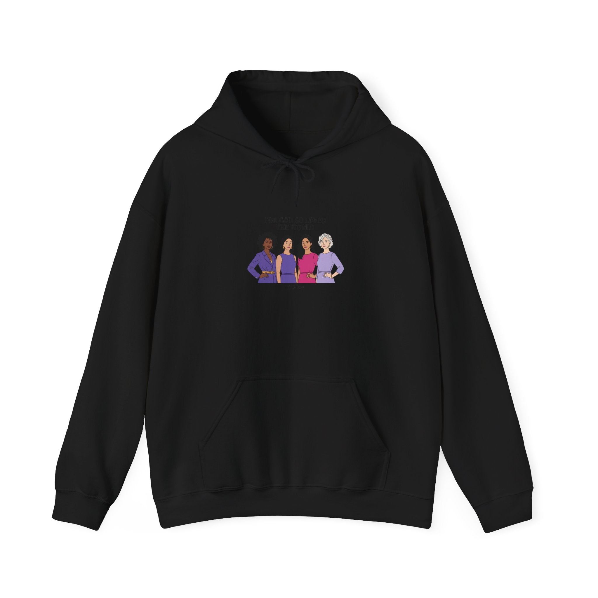 For God so Loved the World Slogan Hoodie | IWD typography, empowerment