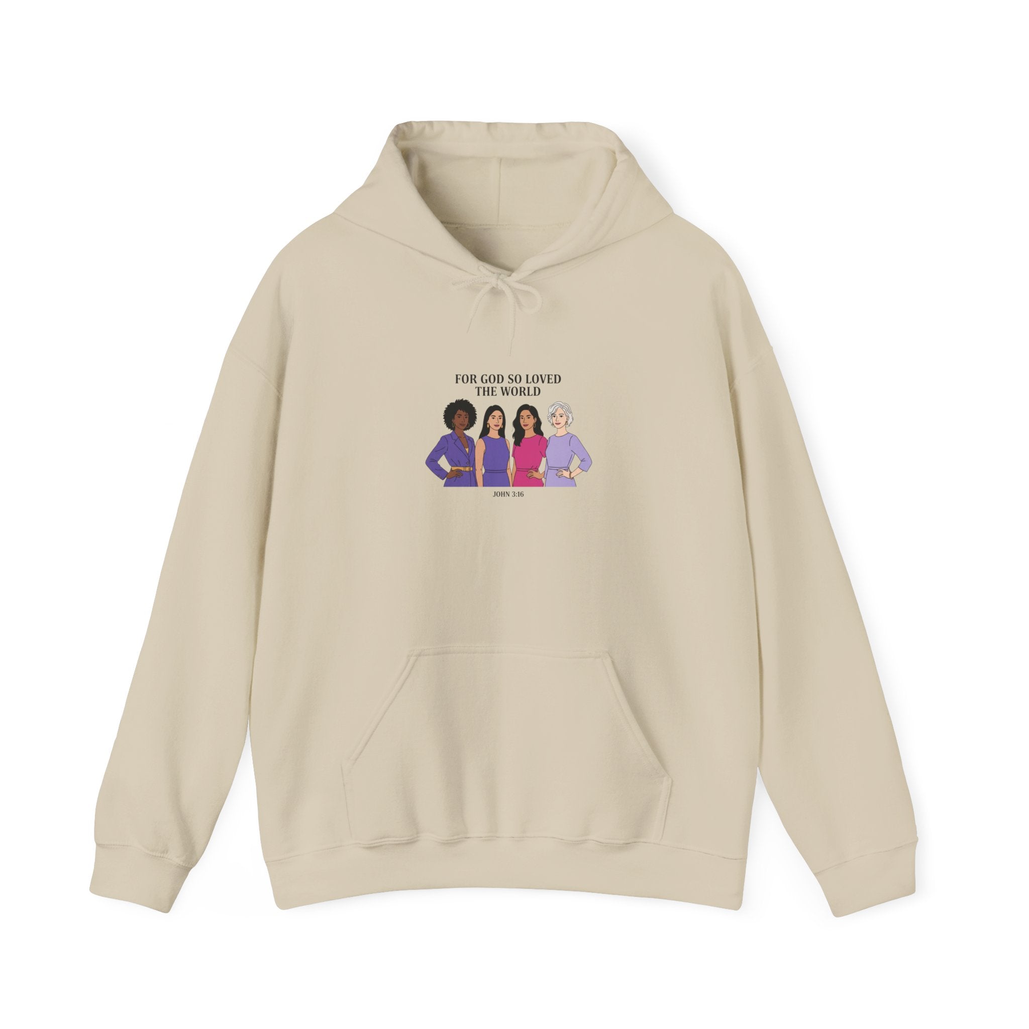 For God so Loved the World Slogan Hoodie | IWD typography, empowerment