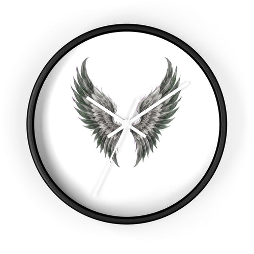 Angel Wings Wall Clock — Minimal Feathered Wing Timepiece