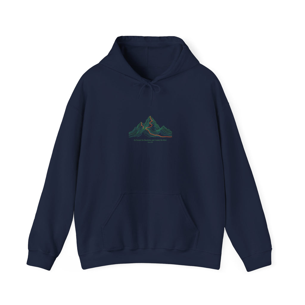 Topo Contour Mountain Hoodie | topographic map print, contour line design