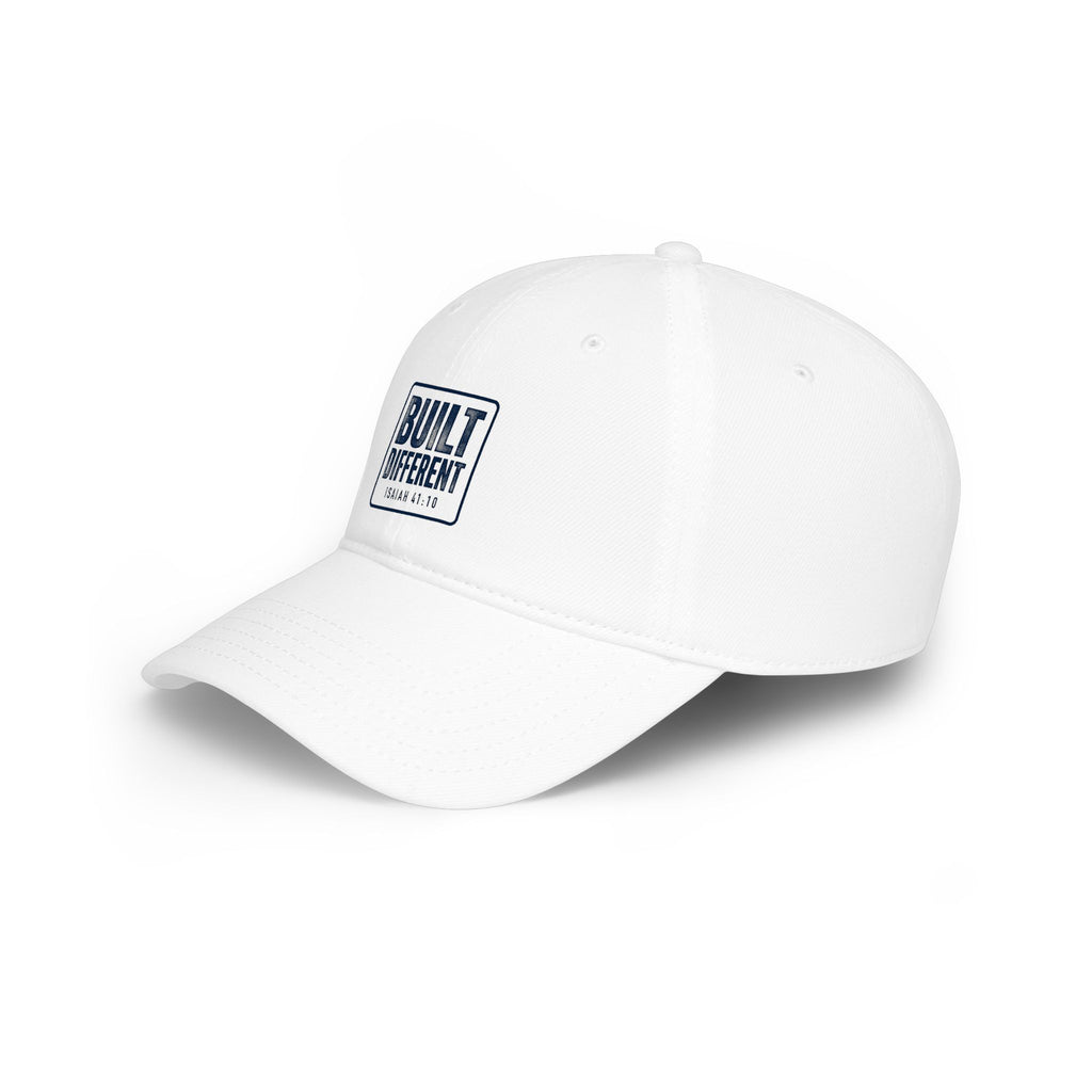 Built Different Baseball Cap — Low Profile Red Dad Hat with 'Built Different' Patch