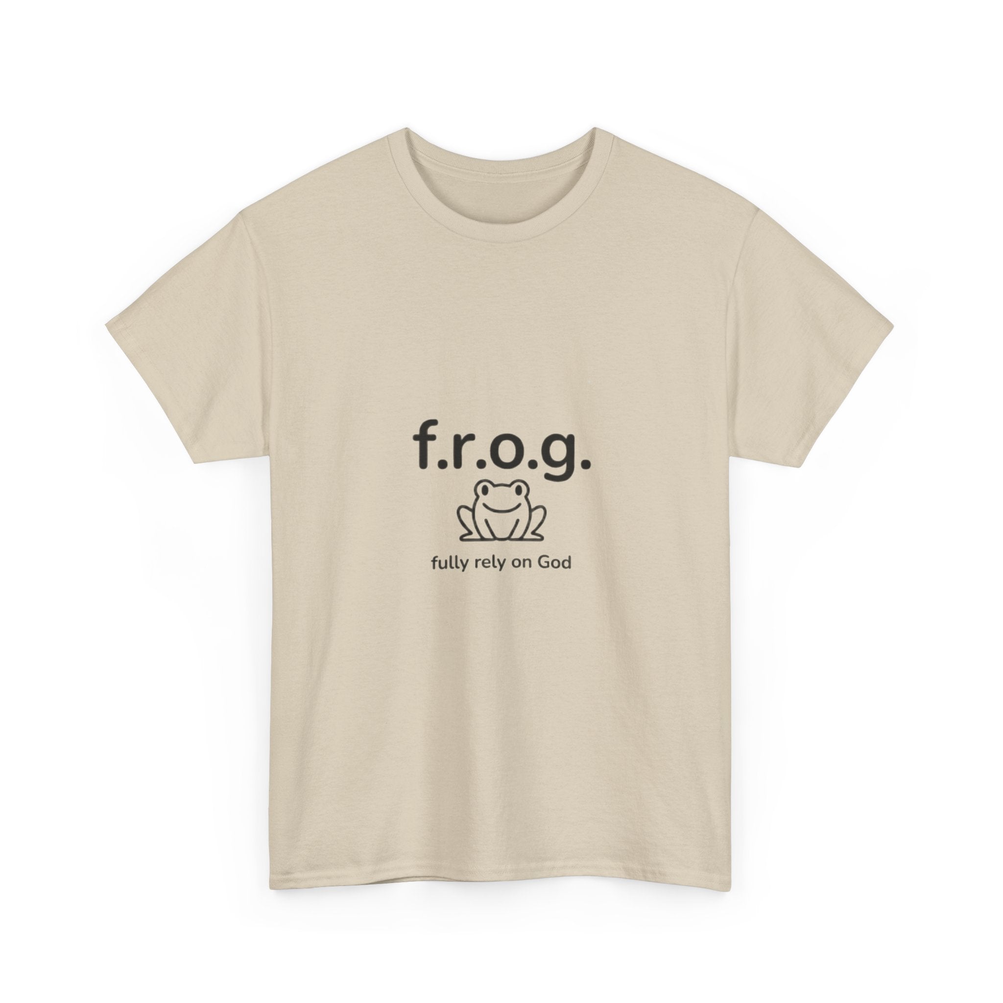 Fully Rely On God (F.R.O.G.) T-Shirt — Cute Frog Faith Tee