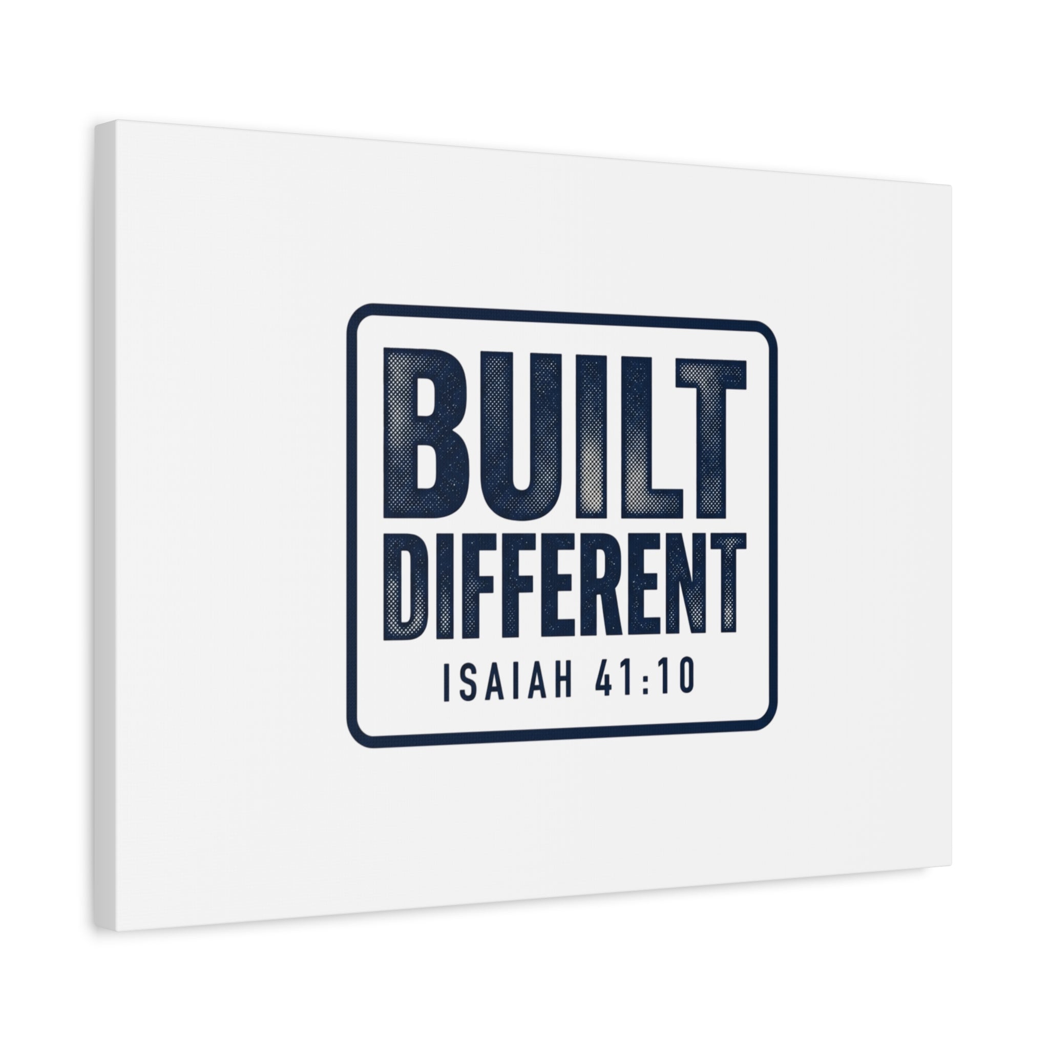 Built Different Isaiah 41:10 Canvas Wall Art