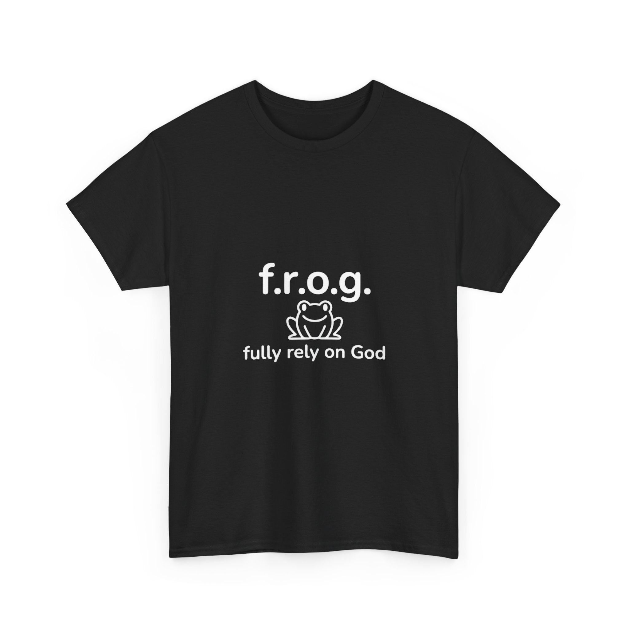 Fully Rely On God (F.R.O.G.) T-Shirt — Cute Frog Faith Tee