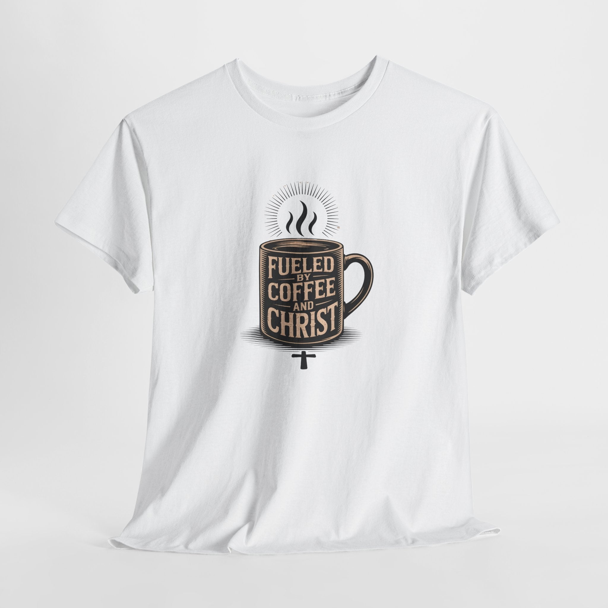Fueled by Coffee and Christ - Casual Worship T-Shirt