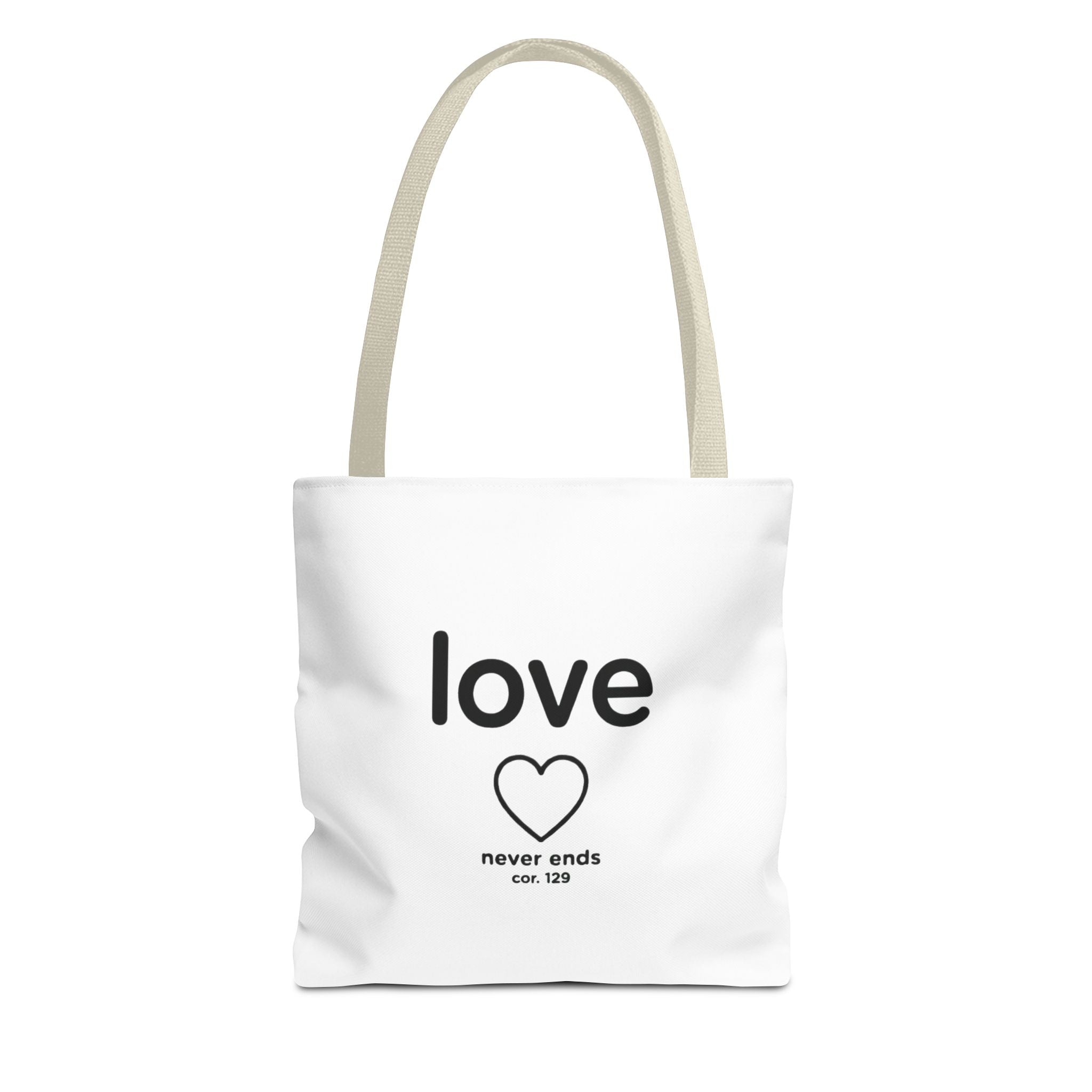 Love Never Ends Tote Bag