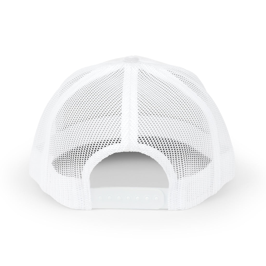 Be Nice Smiley Snapback Trucker Cap — Positive Message Mesh Hat
