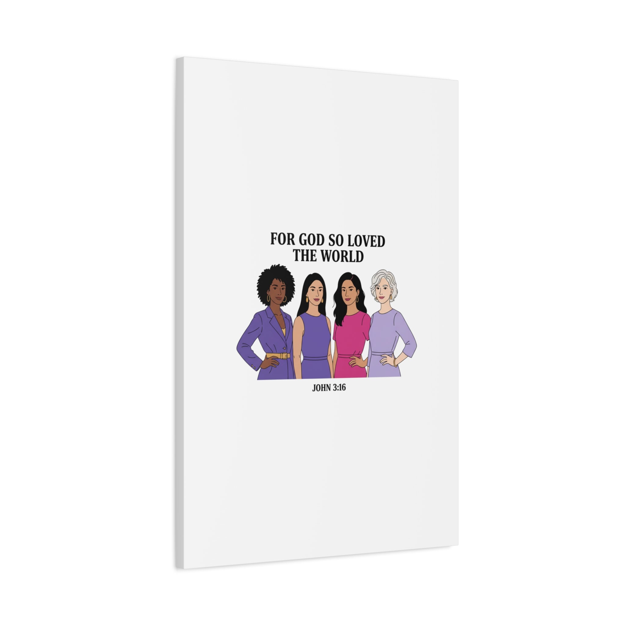 Feminist 'For God So Loved the World' Canvas