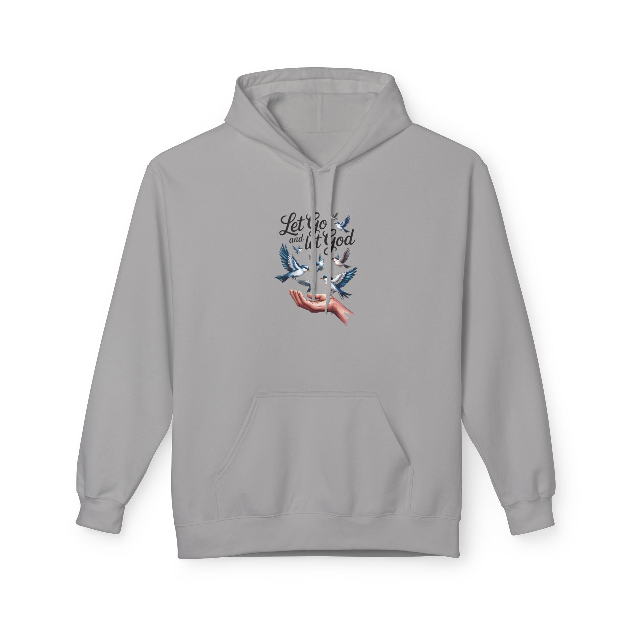 Let It Go With God Hoodie — Faith-Inspired Dove Graphic Pullover
