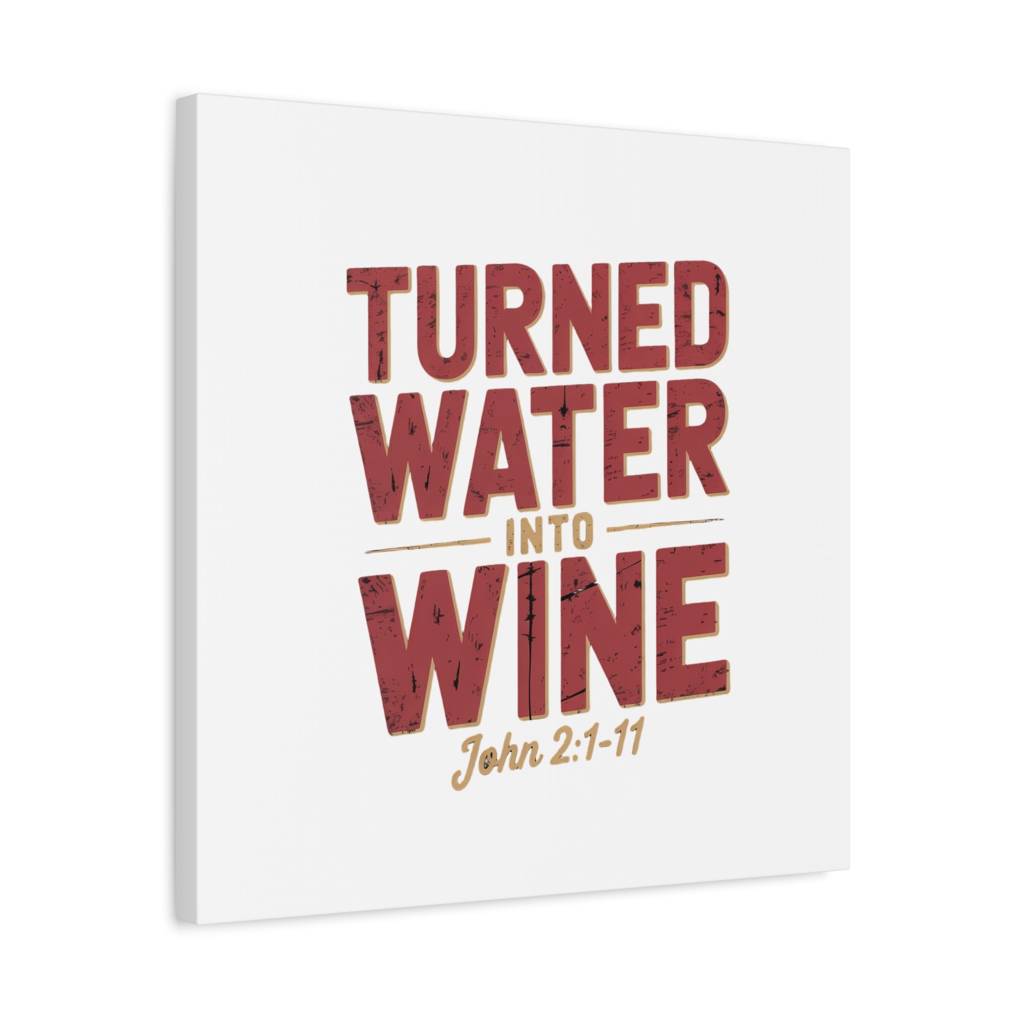 Copy of He Turned Water Into Wine — Christian Canvas Wall Art (Matte Stretched)