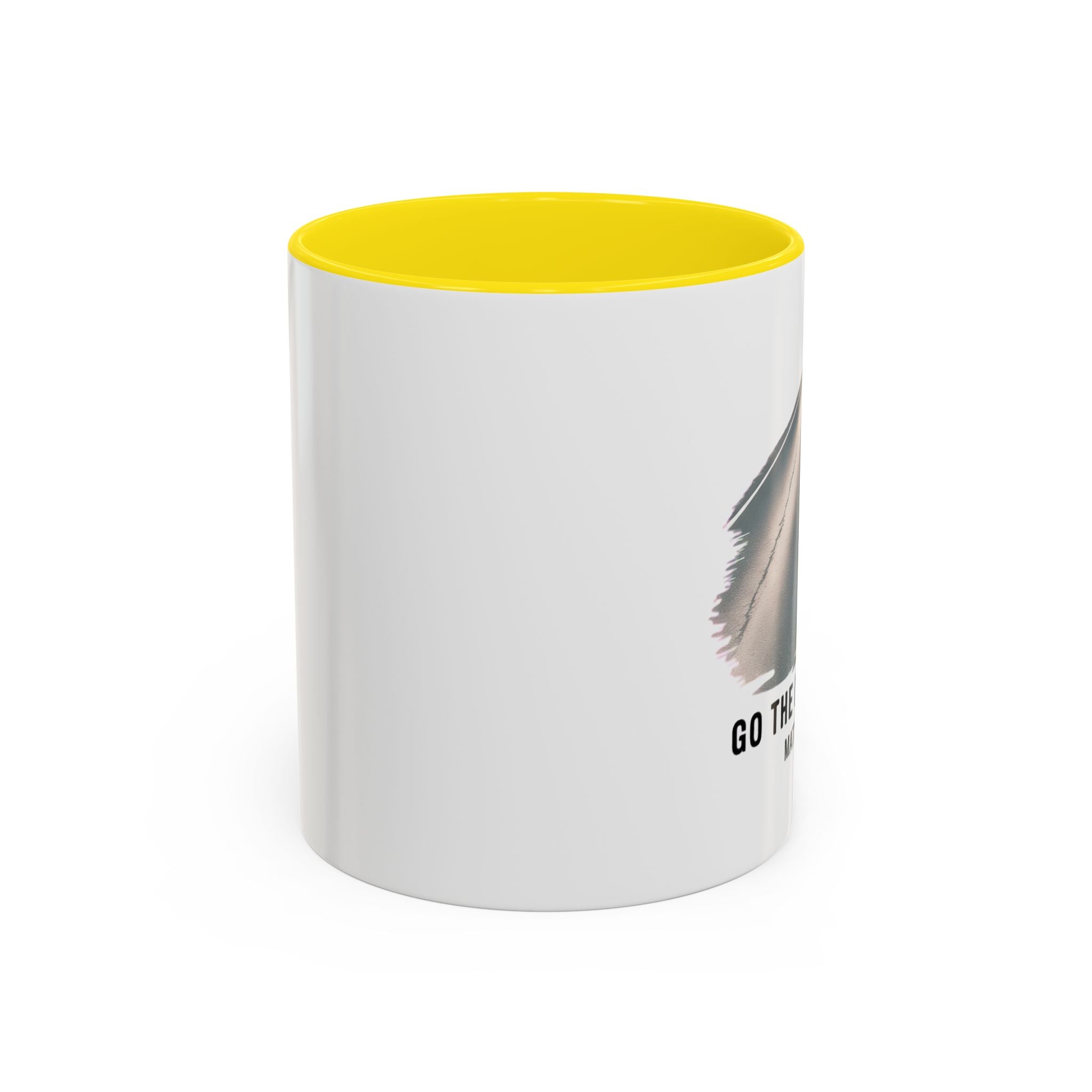 Go the Extra Mile Accent Coffee Mug — Matthew Bible Verse Road Design (11/15oz)