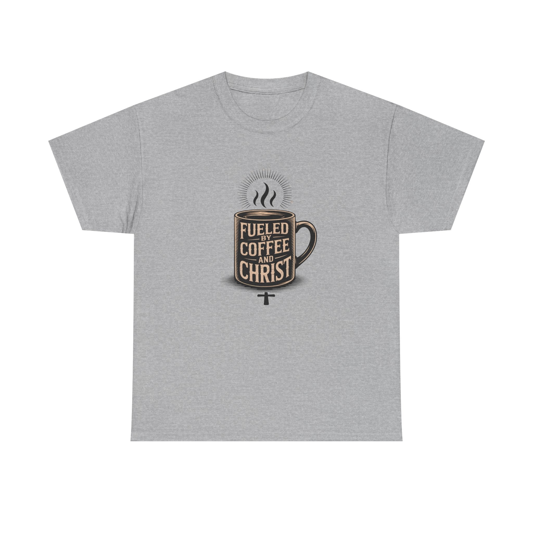 Fueled by Coffee and Christ - Casual Worship T-Shirt