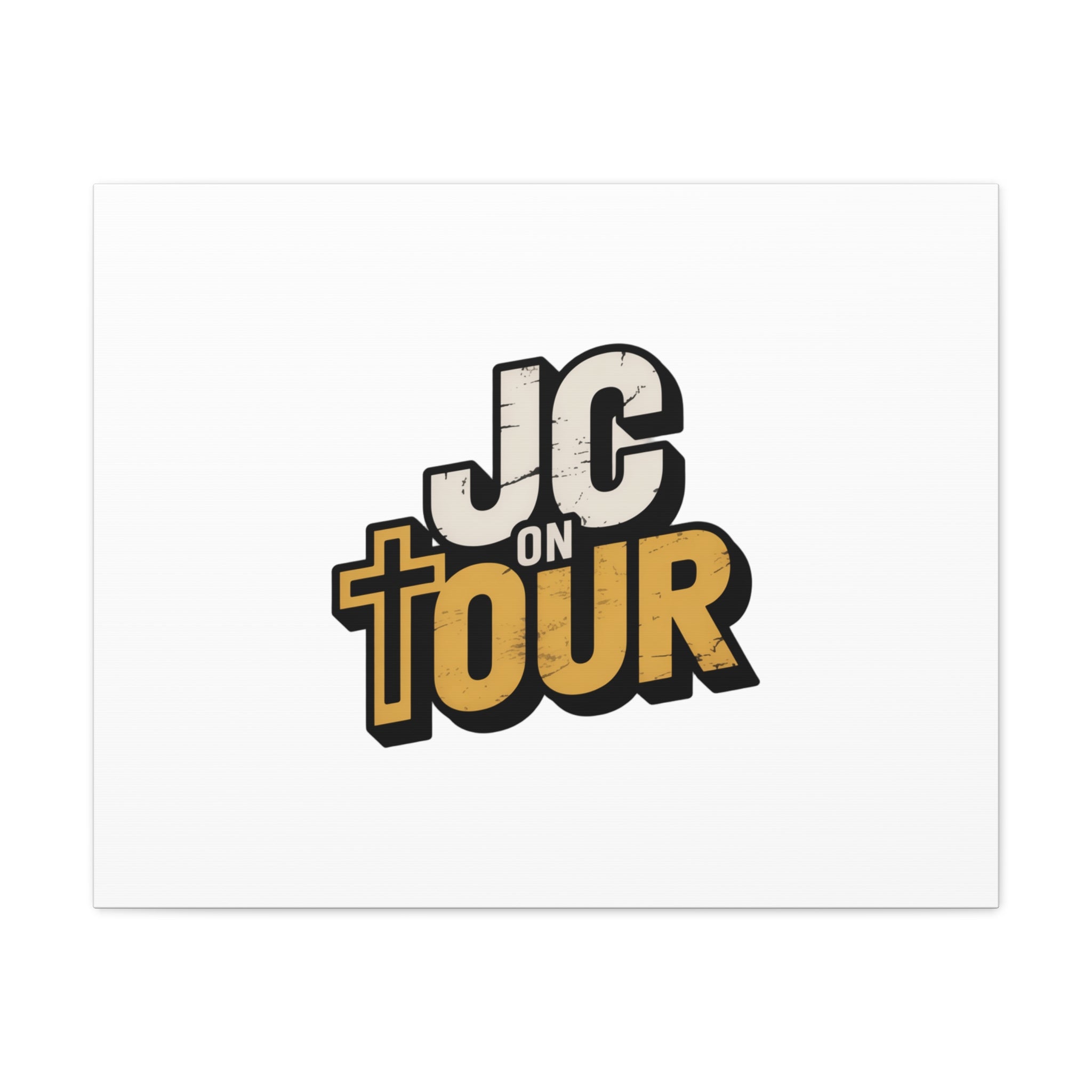 JC on Tour Matte Canvas Wall Art – Christian Faith-Inspired Stretched Canvas