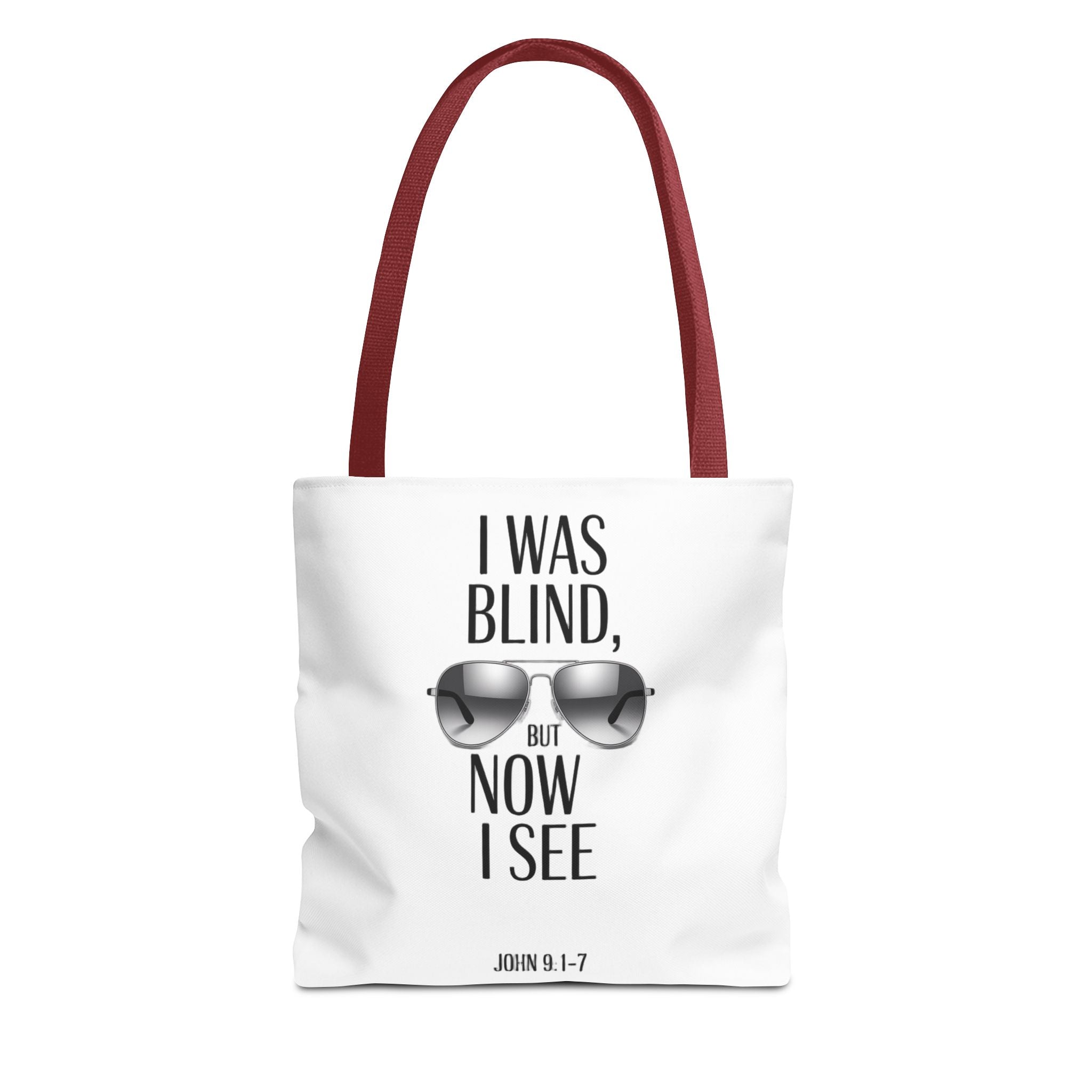 Tote Bag — “I Was Blind But Now I See” Sunglasses Design