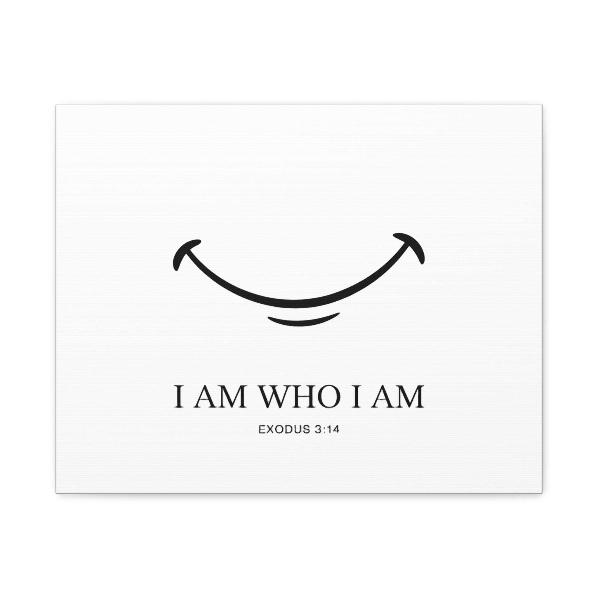 "I Am Who I Am" Exodus 3:14 Matte Canvas