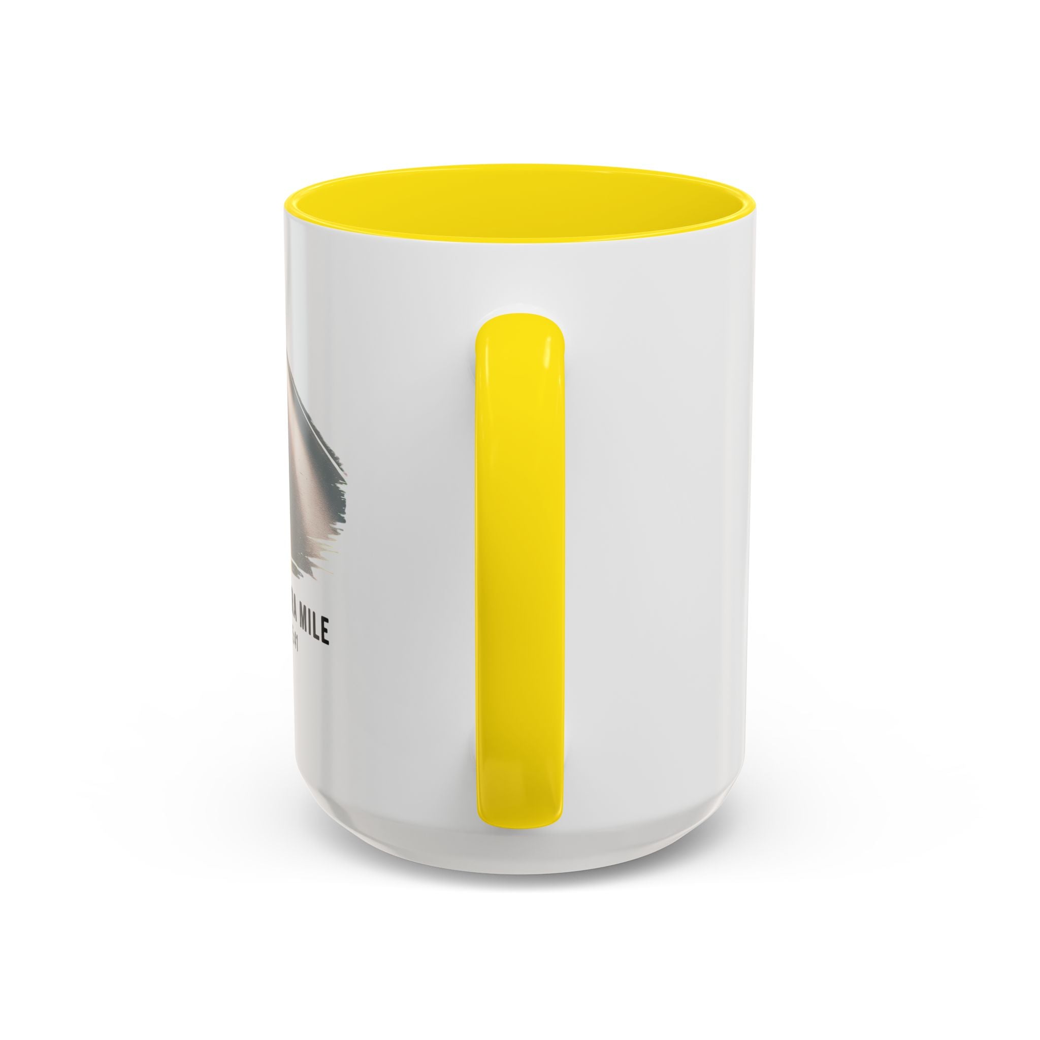 Go the Extra Mile Accent Coffee Mug — Matthew Bible Verse Road Design (11/15oz)