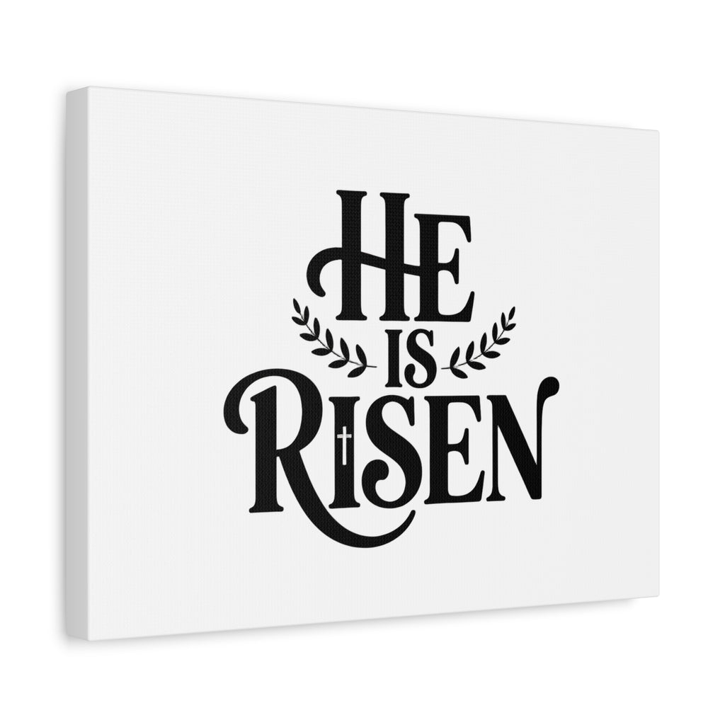 He Is Risen Canvas Print — Christian Easter Wall Art, Matte Stretched Canvas
