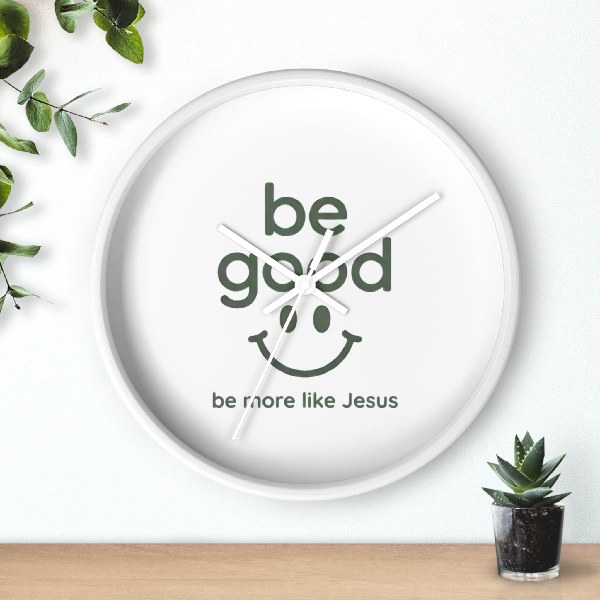 Wall Clock — “Be Good” Christian Inspirational Clock (Be More Like Jesus)