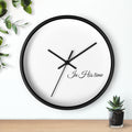 In His Time Wall Clock — Minimalist Bible Scripture Clock