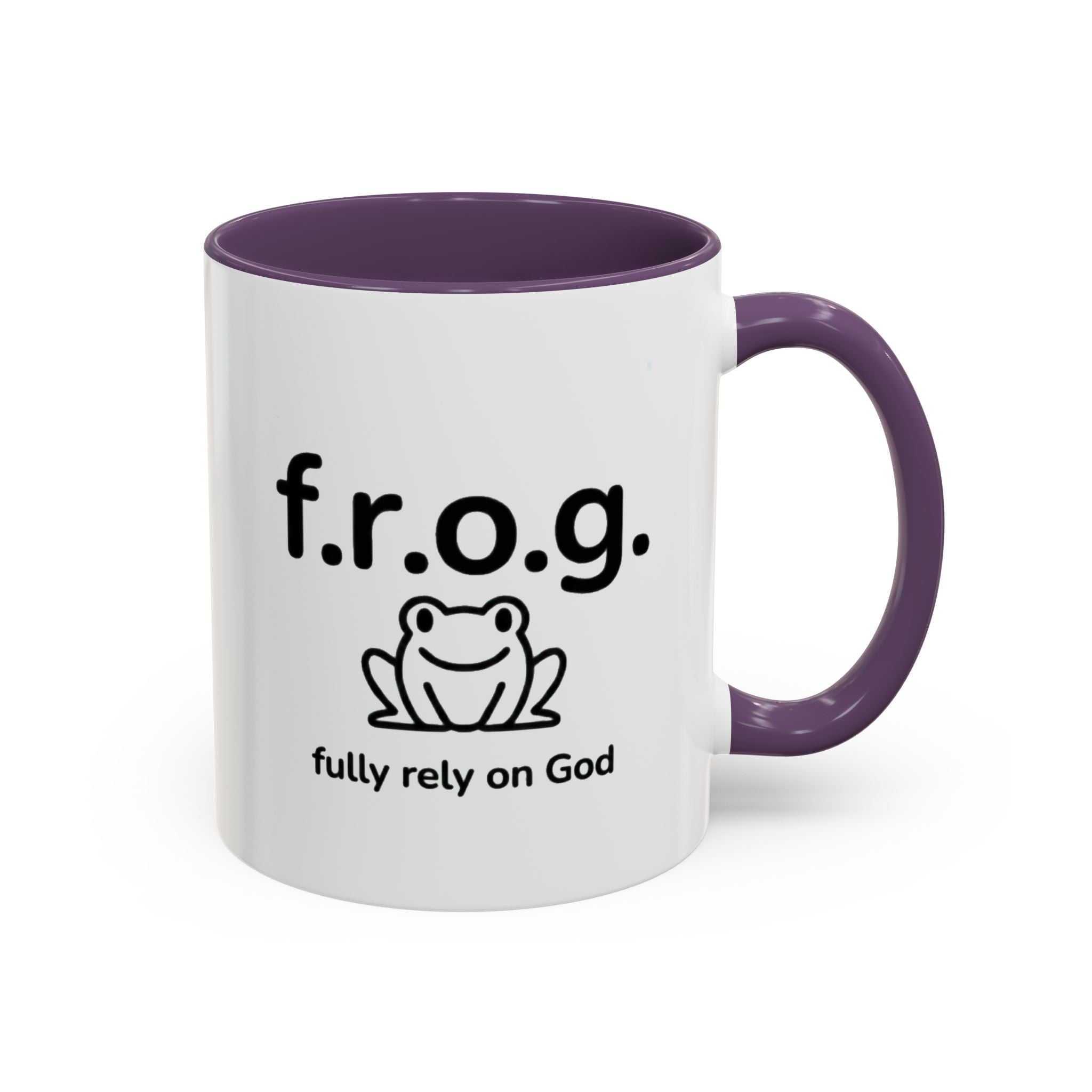 Sip, Smile & Fully Rely on God  – FROG Inspirational Mug