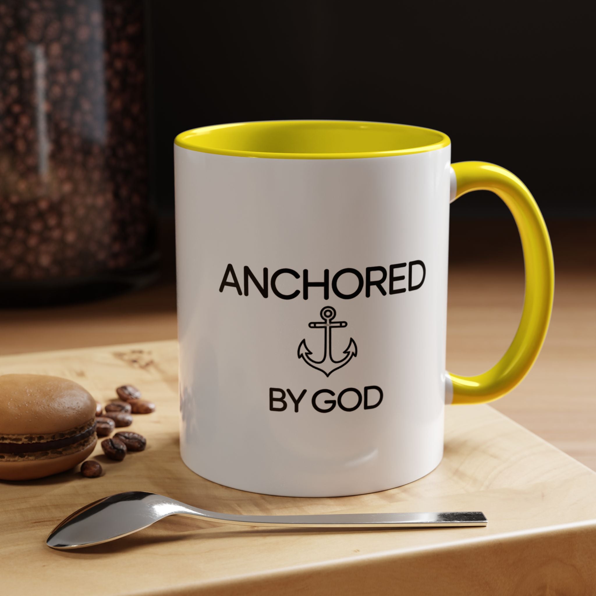 Anchored by God - Inspirational Mug