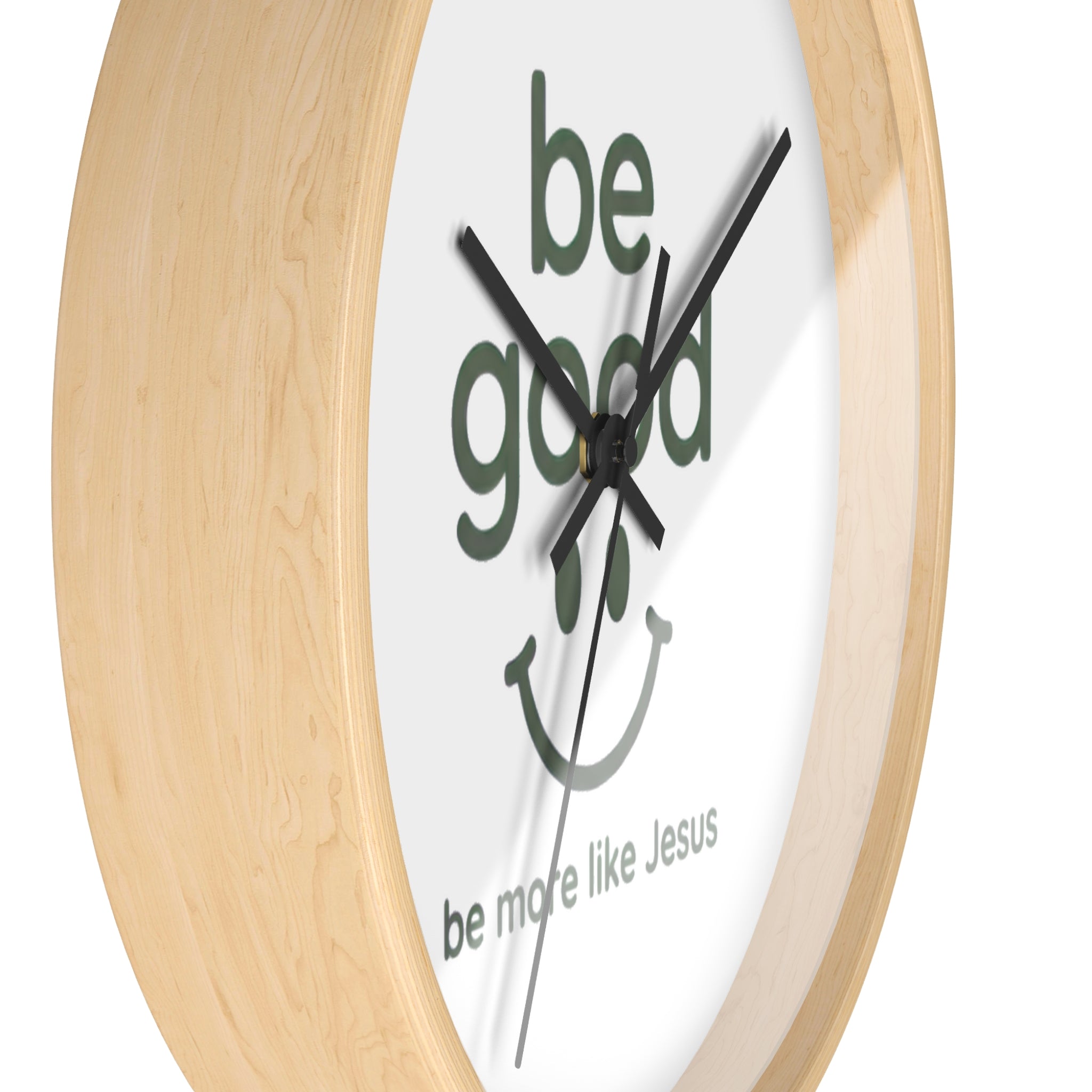Wall Clock — “Be Good” Christian Inspirational Clock (Be More Like Jesus)