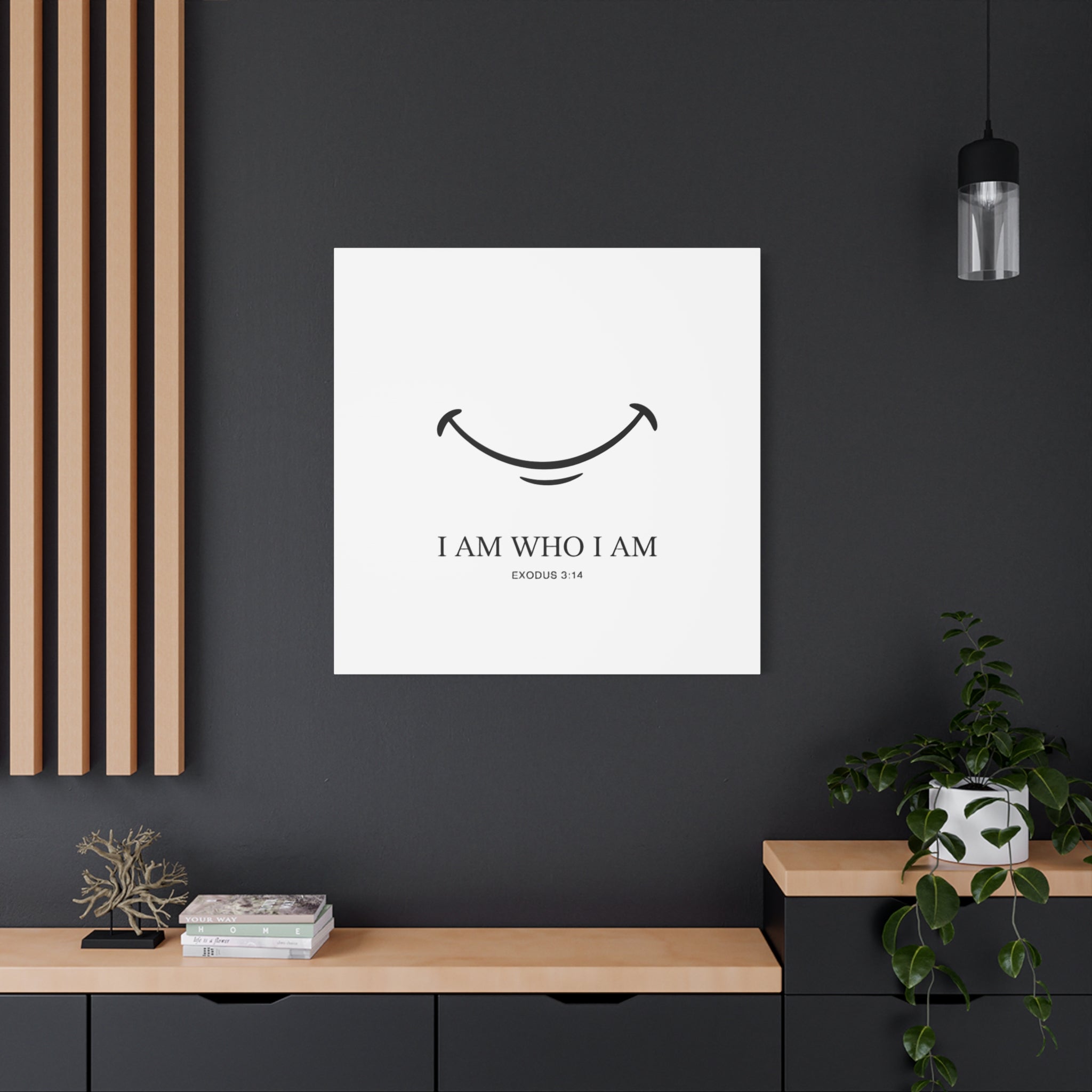 "I Am Who I Am" Exodus 3:14 Matte Canvas