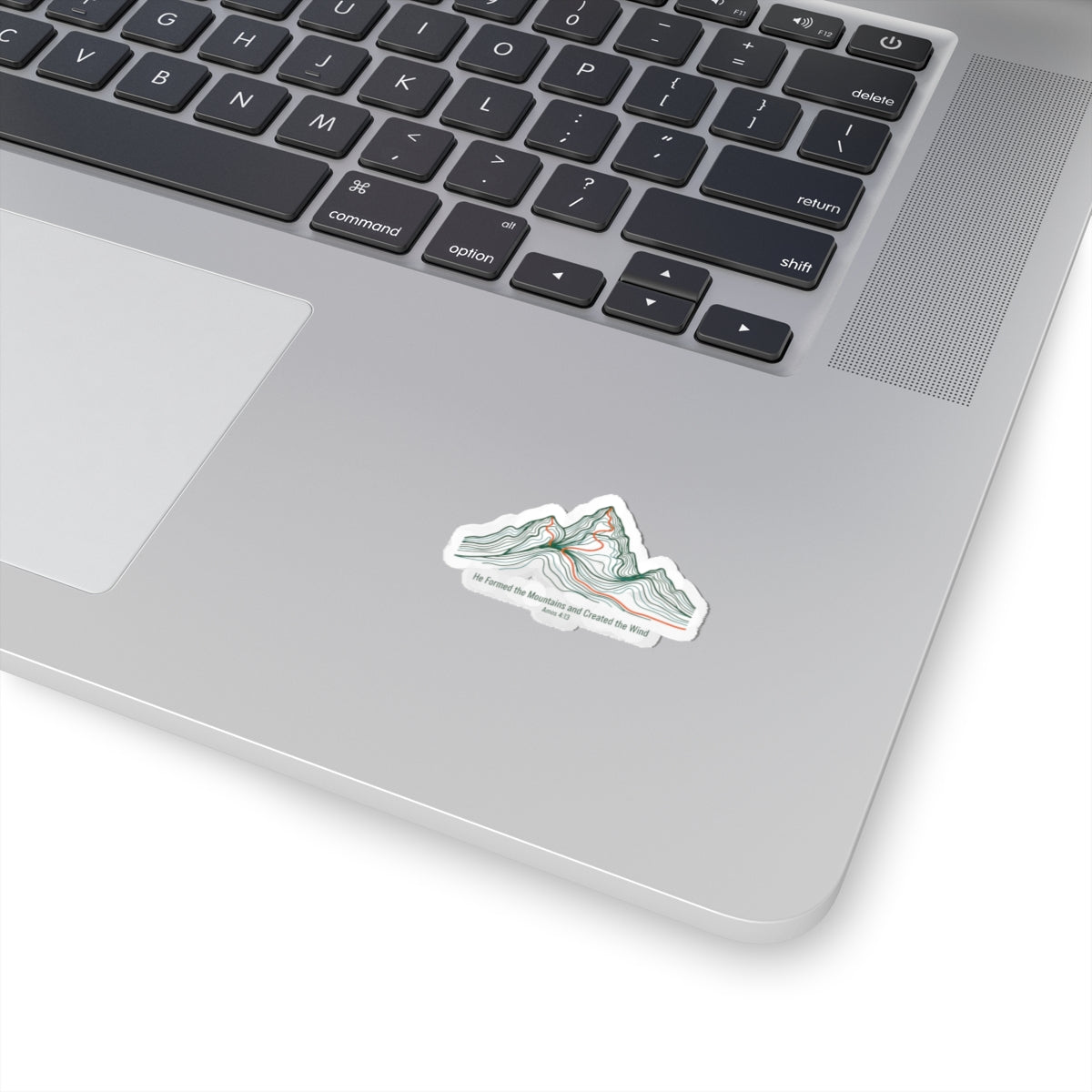 Contour Mountain Topo Sticker | topographic map print, contour line design