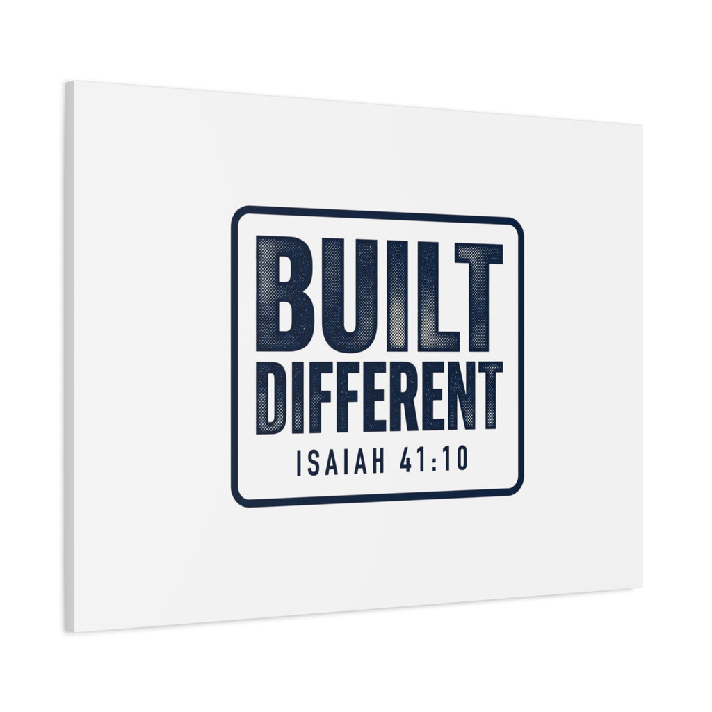 Built Different Isaiah 41:10 Canvas Wall Art