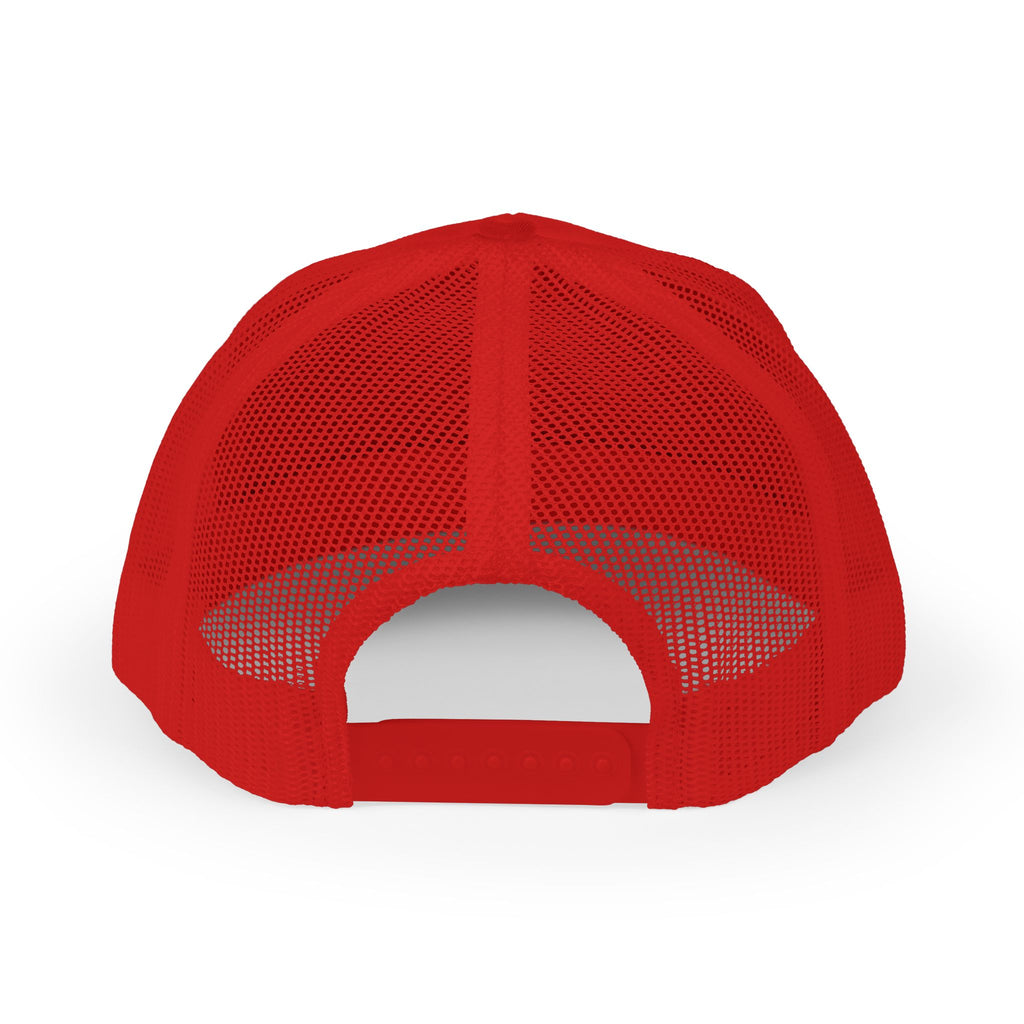 Be Nice Smiley Snapback Trucker Cap — Positive Message Mesh Hat