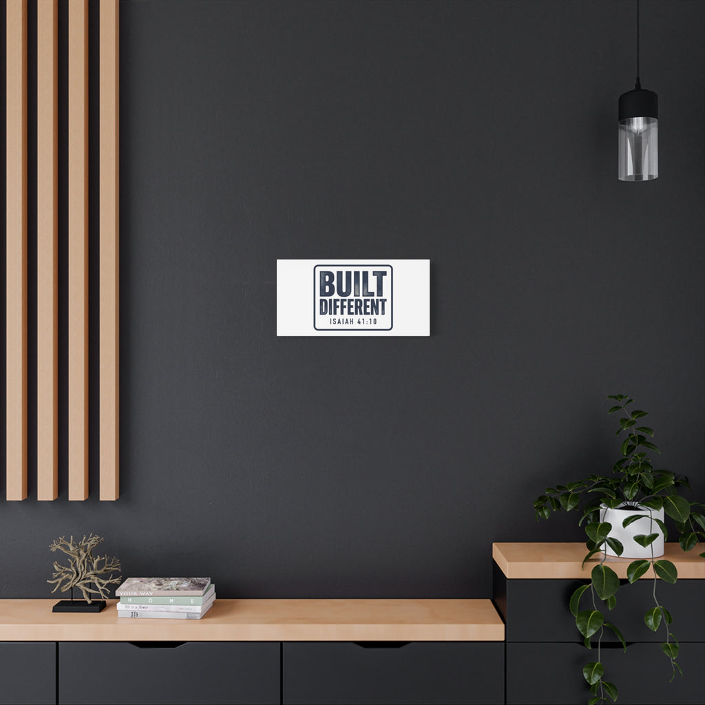 Built Different Isaiah 41:10 Canvas Wall Art