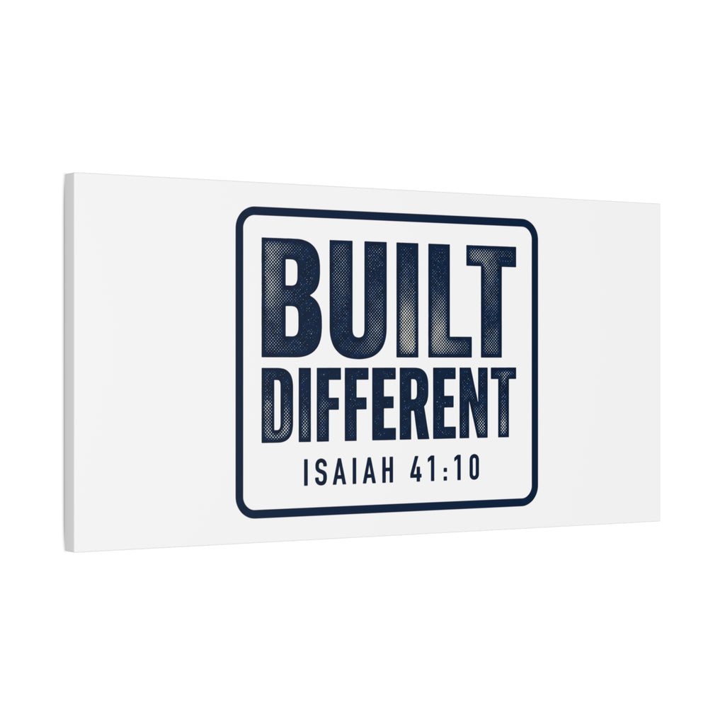 Built Different Isaiah 41:10 Canvas Wall Art