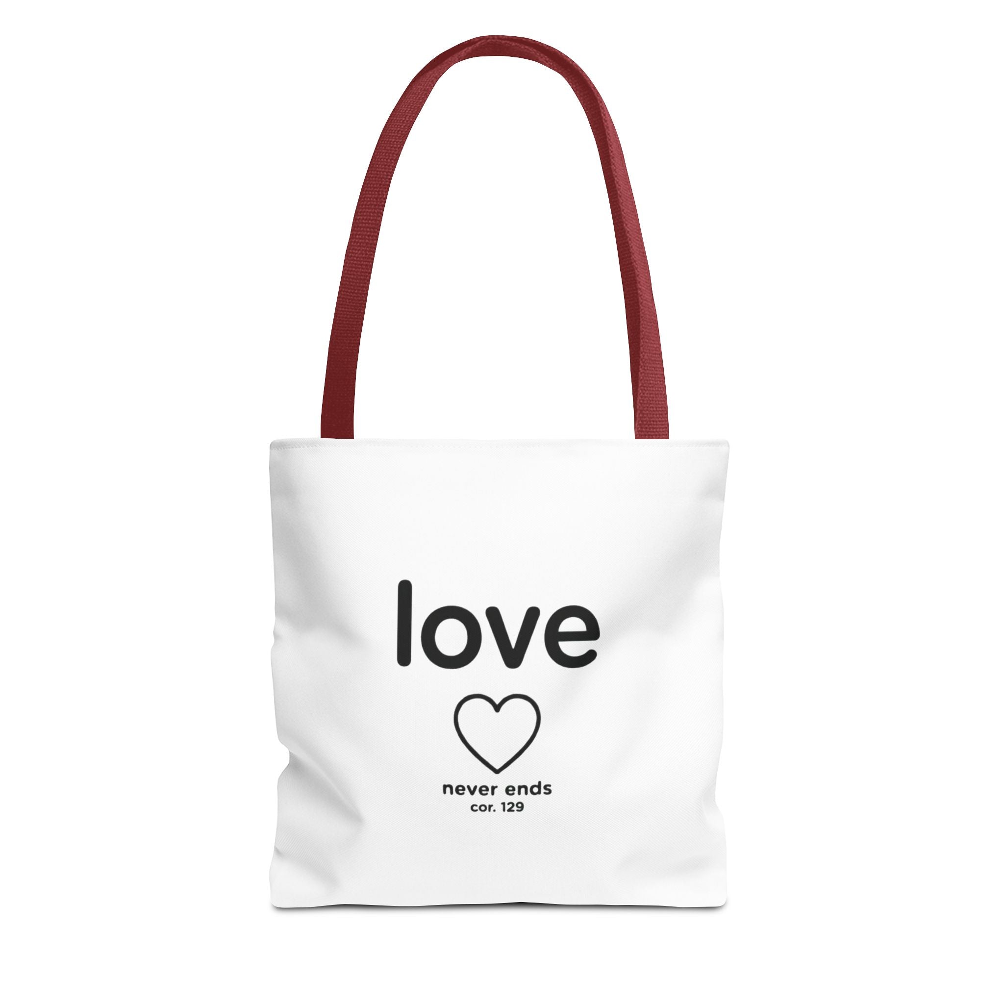 Love Never Ends Tote Bag