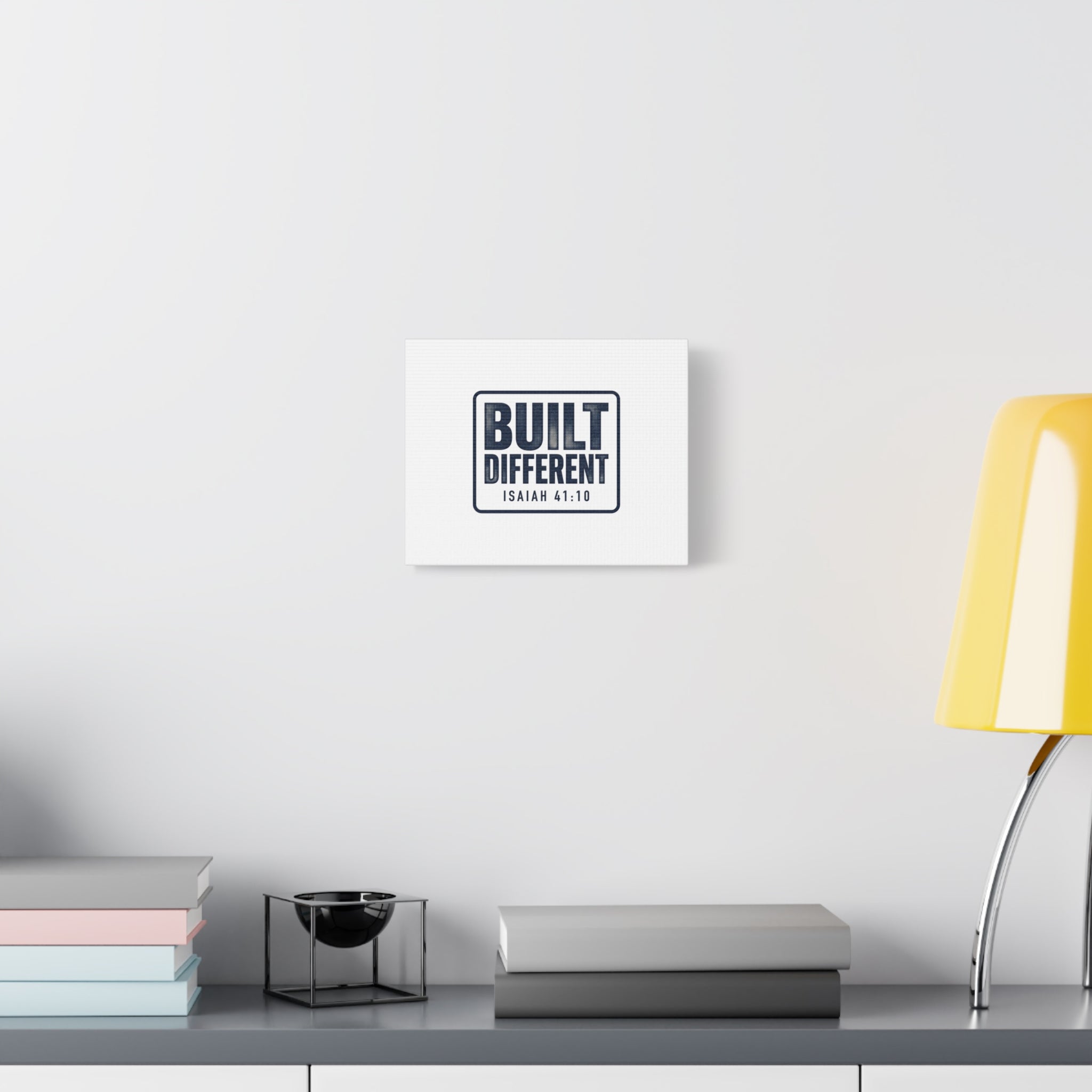 Built Different Isaiah 41:10 Canvas Wall Art