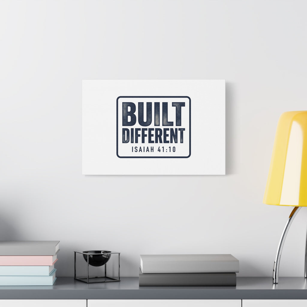 Built Different Isaiah 41:10 Canvas Wall Art