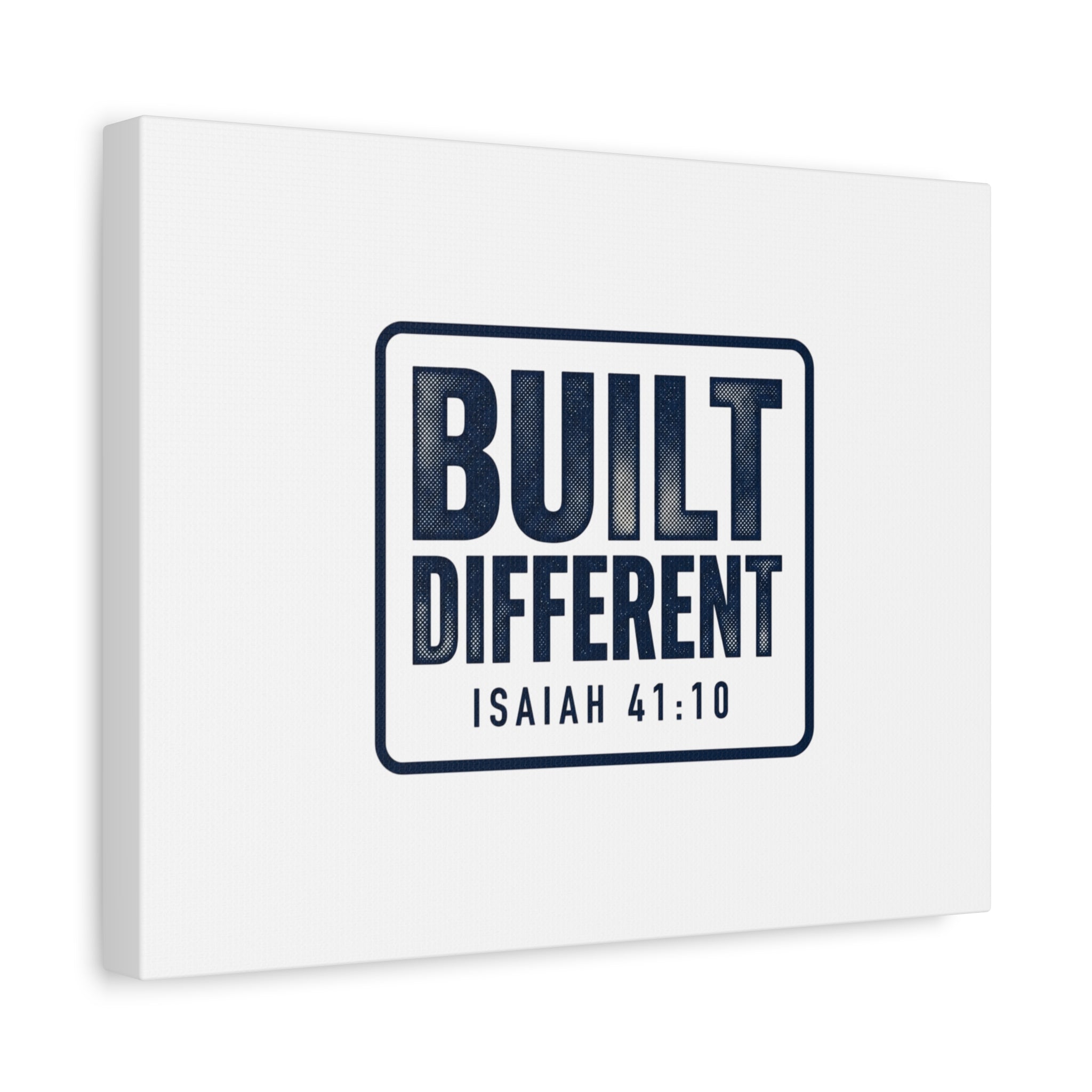 Built Different Isaiah 41:10 Canvas Wall Art