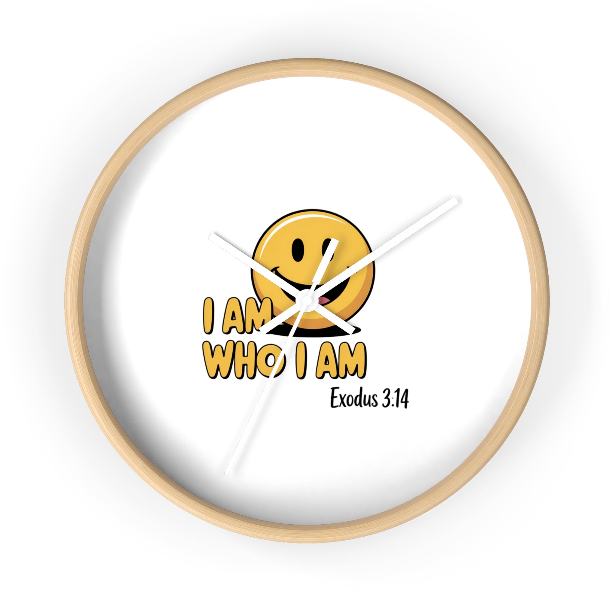 I Am Who I Am Wall Clock — Christian Exodus 3:14 Inspirational Clock