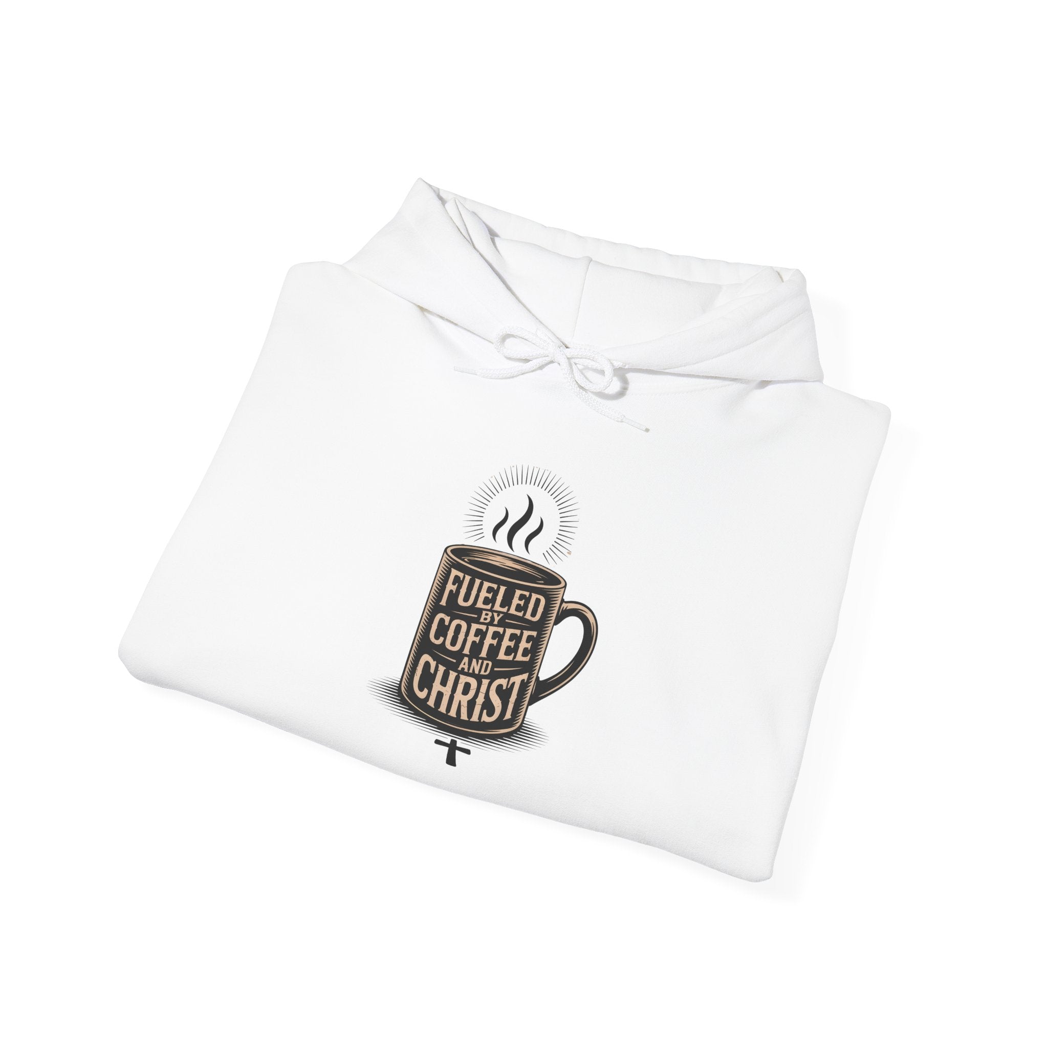 Hoodie - "Fueled by Coffee & Christ" Christian Hoodie