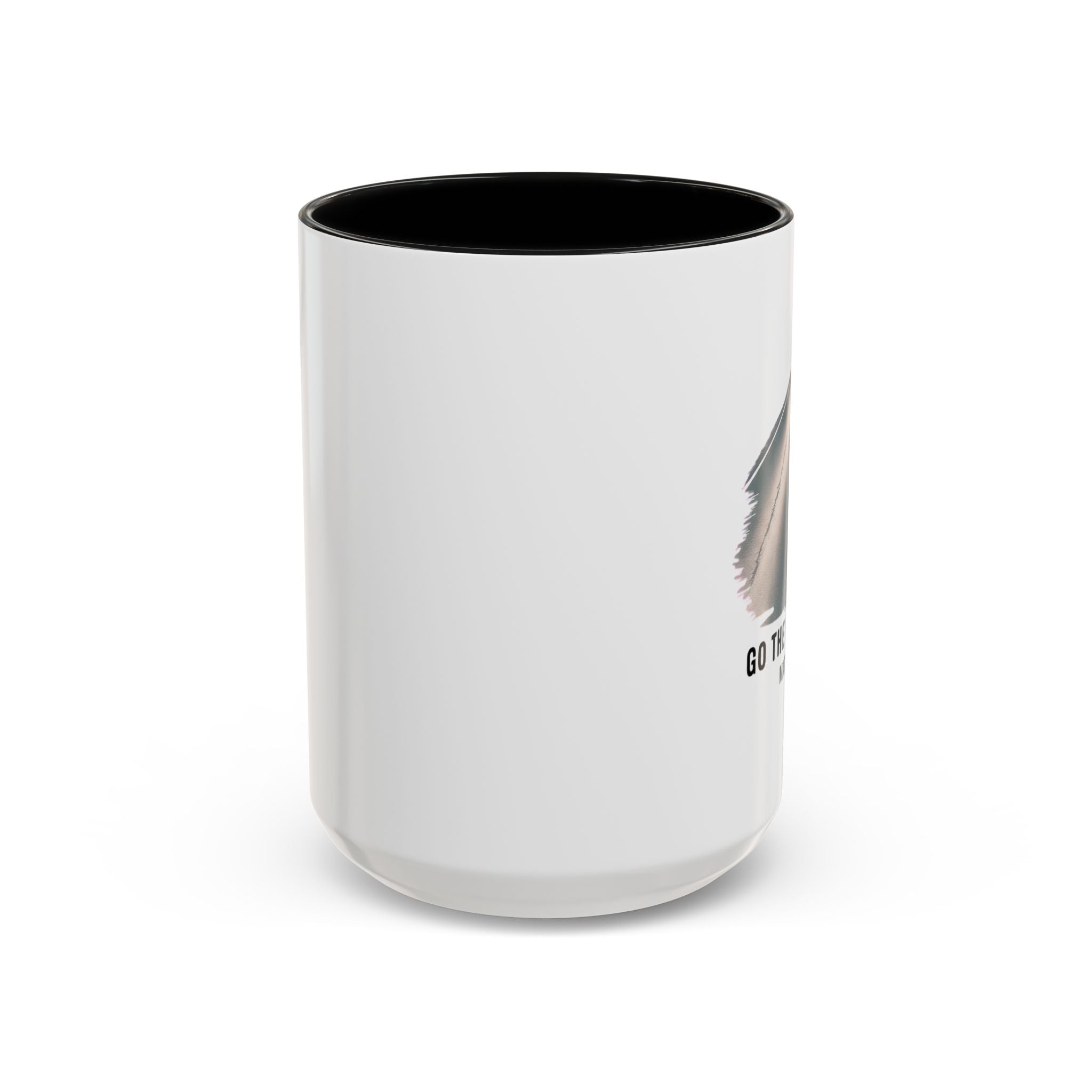 Go the Extra Mile Accent Coffee Mug — Matthew Bible Verse Road Design (11/15oz)