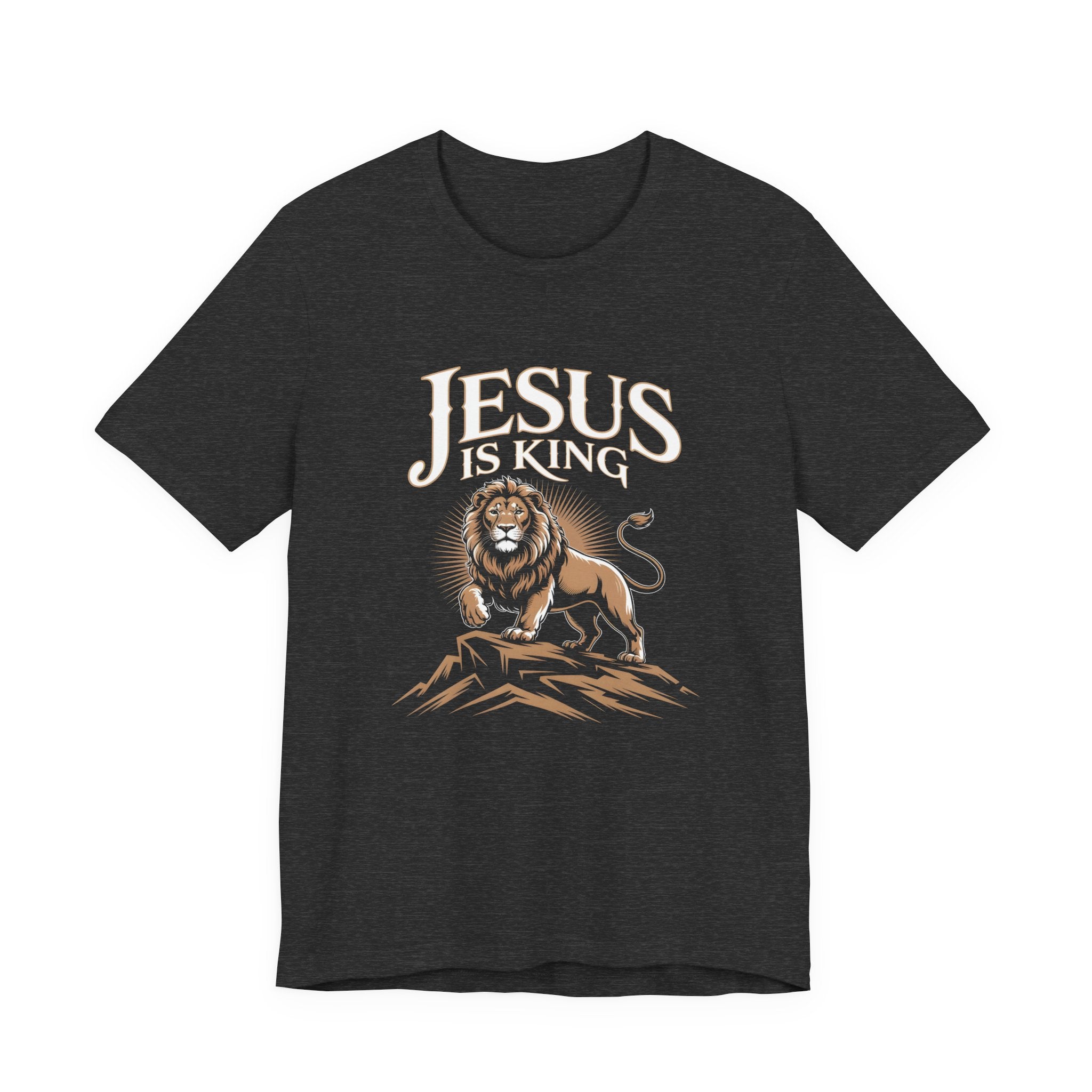 Jesus Lion Graphic T-Shirt — Faith-Based Christian Tee