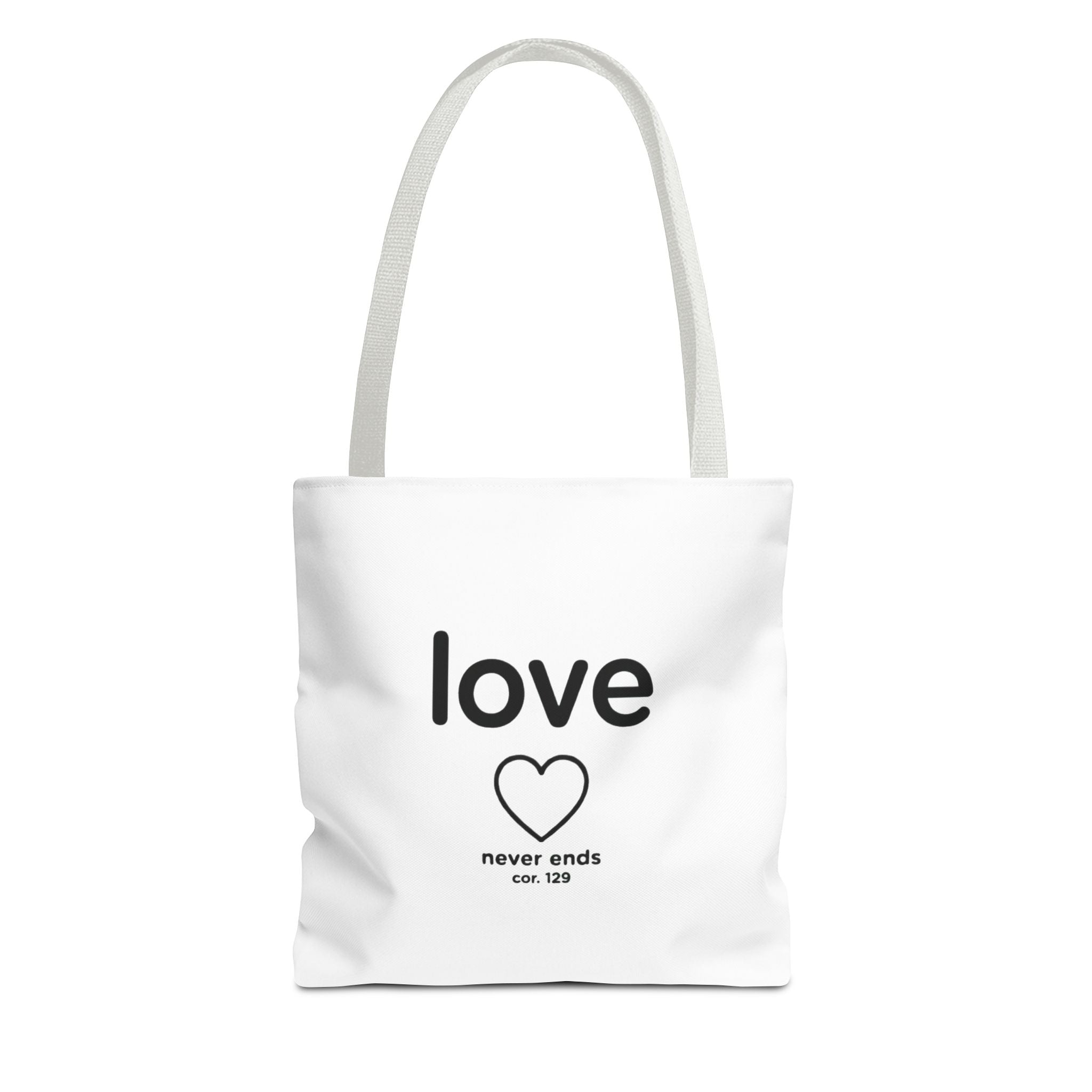 Love Never Ends Tote Bag
