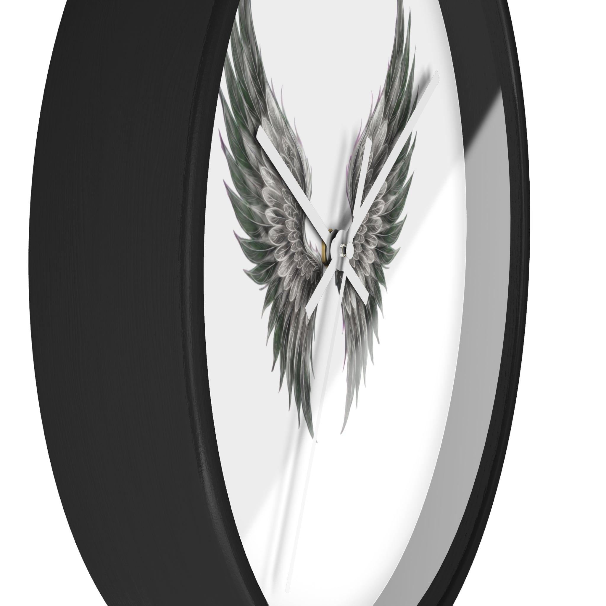 Angel Wings Wall Clock — Minimal Feathered Wing Timepiece