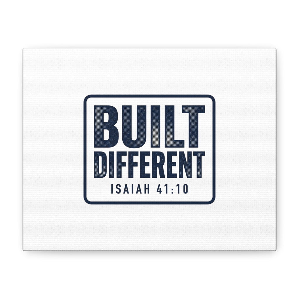 Built Different Isaiah 41:10 Canvas Wall Art