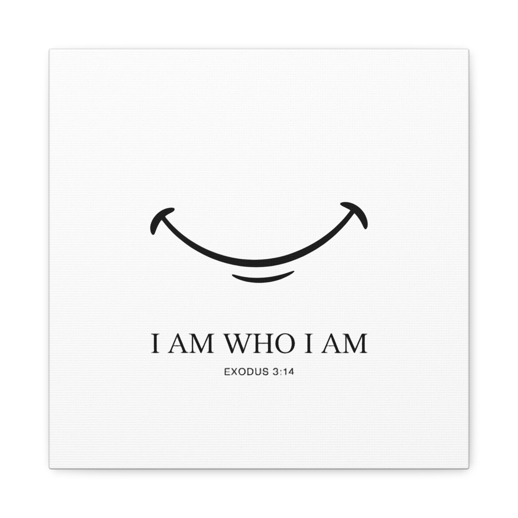 "I Am Who I Am" Exodus 3:14 Matte Canvas