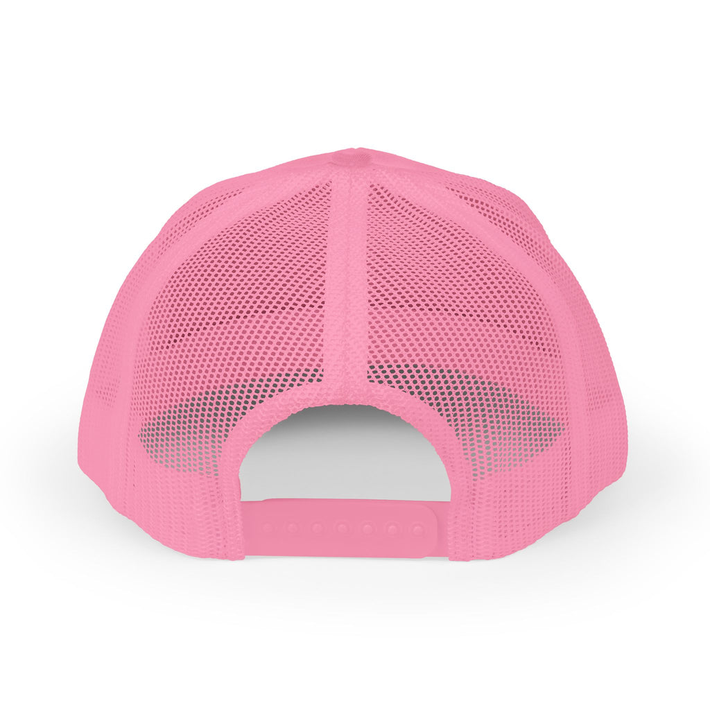 Be Nice Smiley Snapback Trucker Cap — Positive Message Mesh Hat
